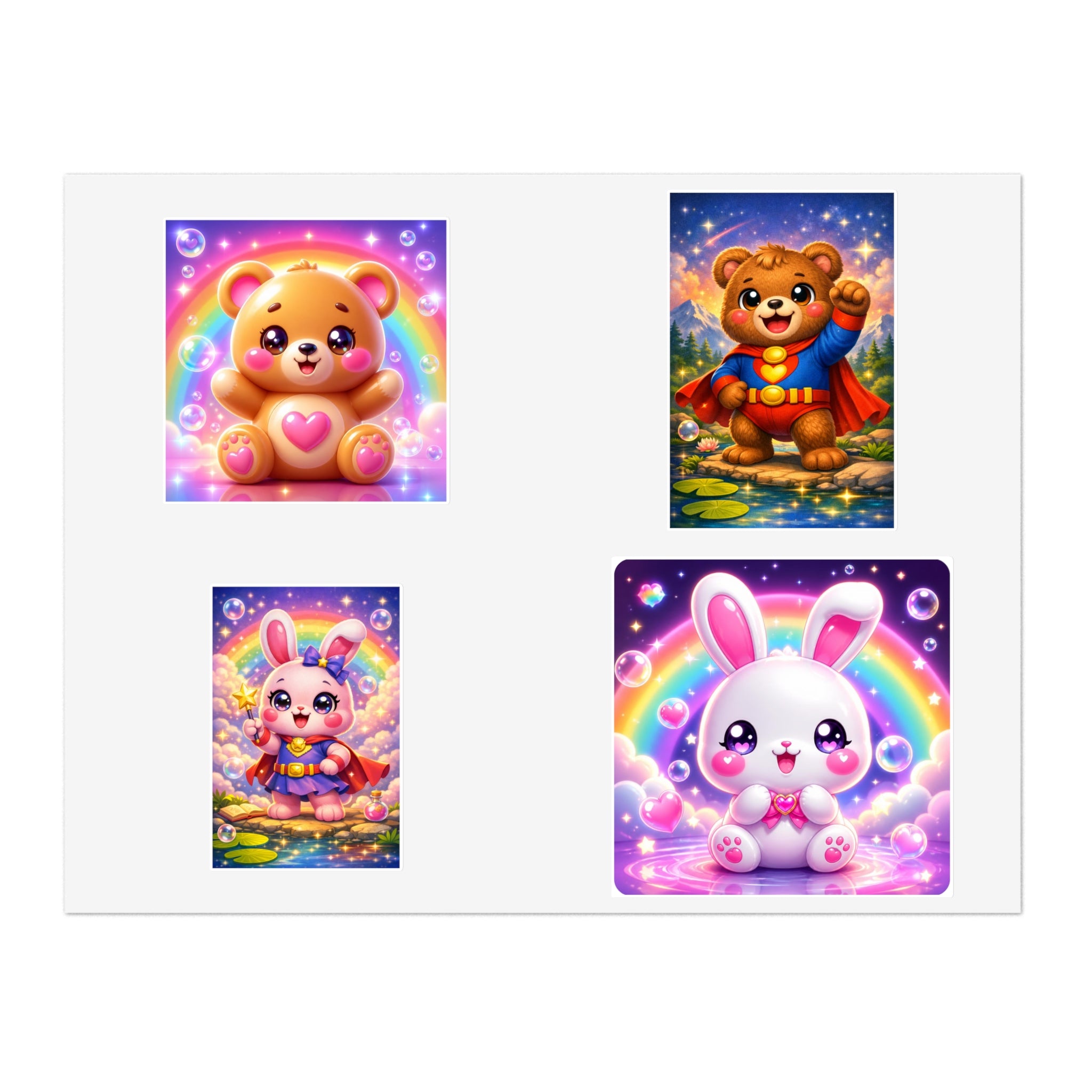 NanoBuddy Bear & Bunny Stickers