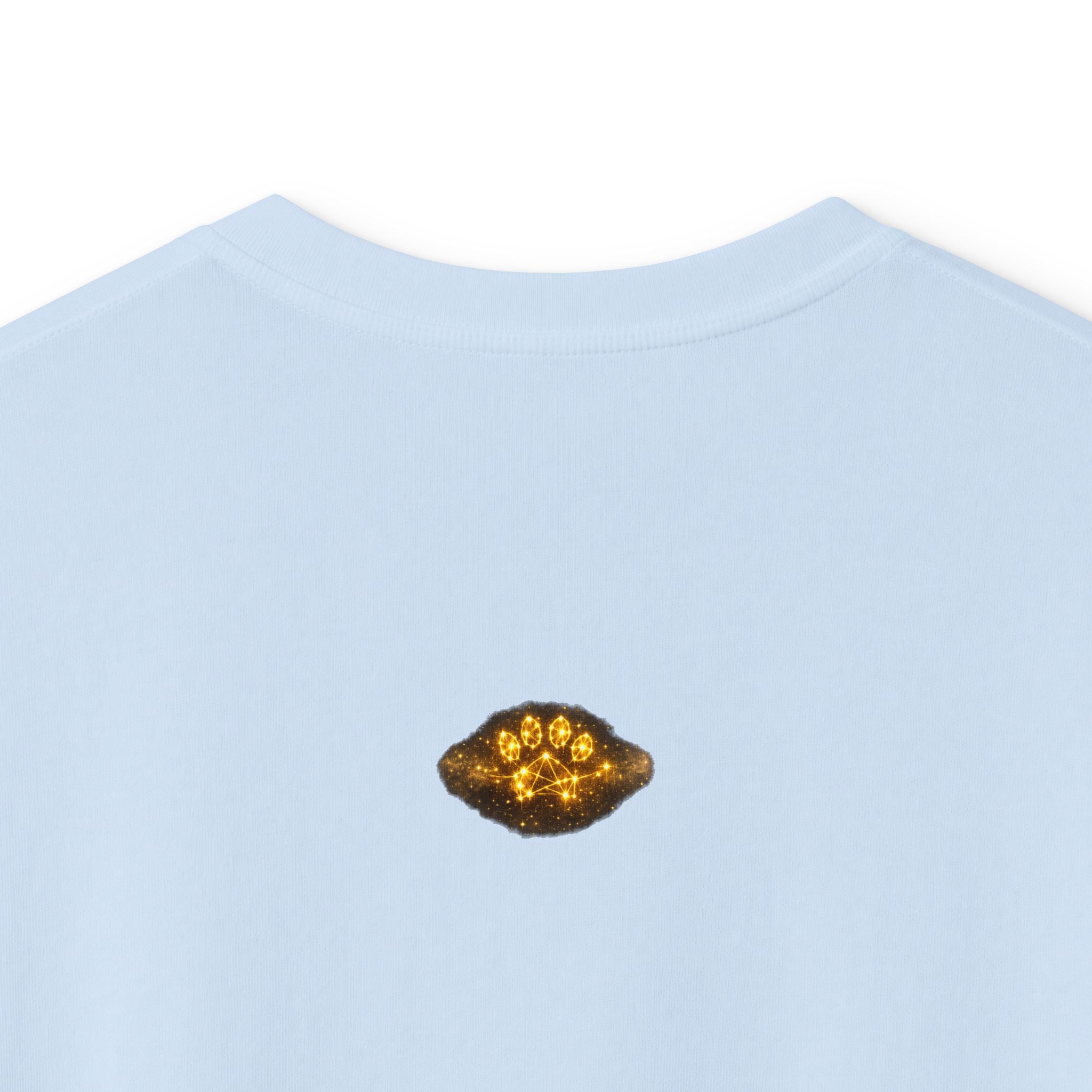 Kids T‑Shirt — Magical Night Cat with Glowing Firefly Heart