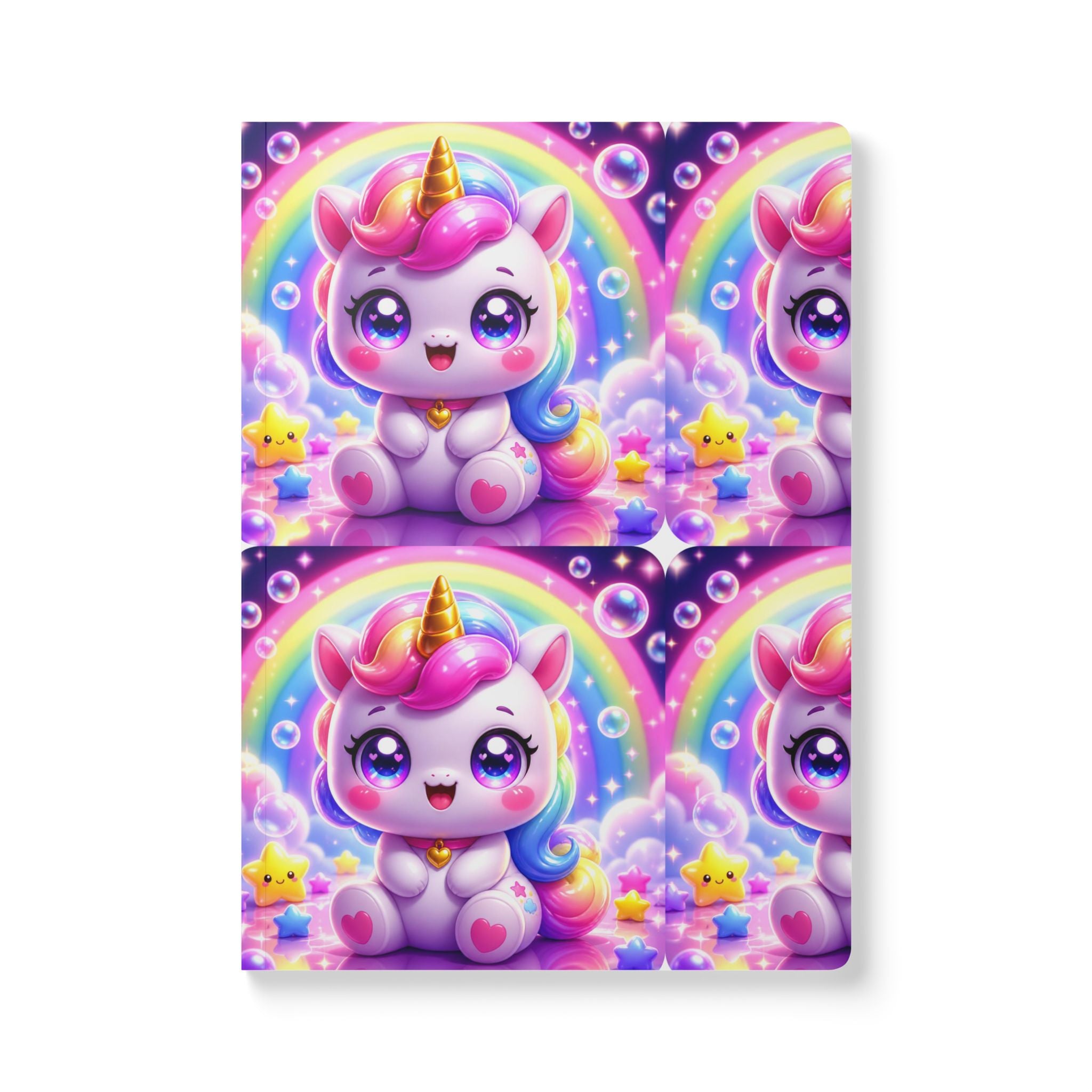 🦄 NanoBuddy Unicorn™ Kids Mini Notebook — Magical Bubble Unicorn (PreK–2nd)