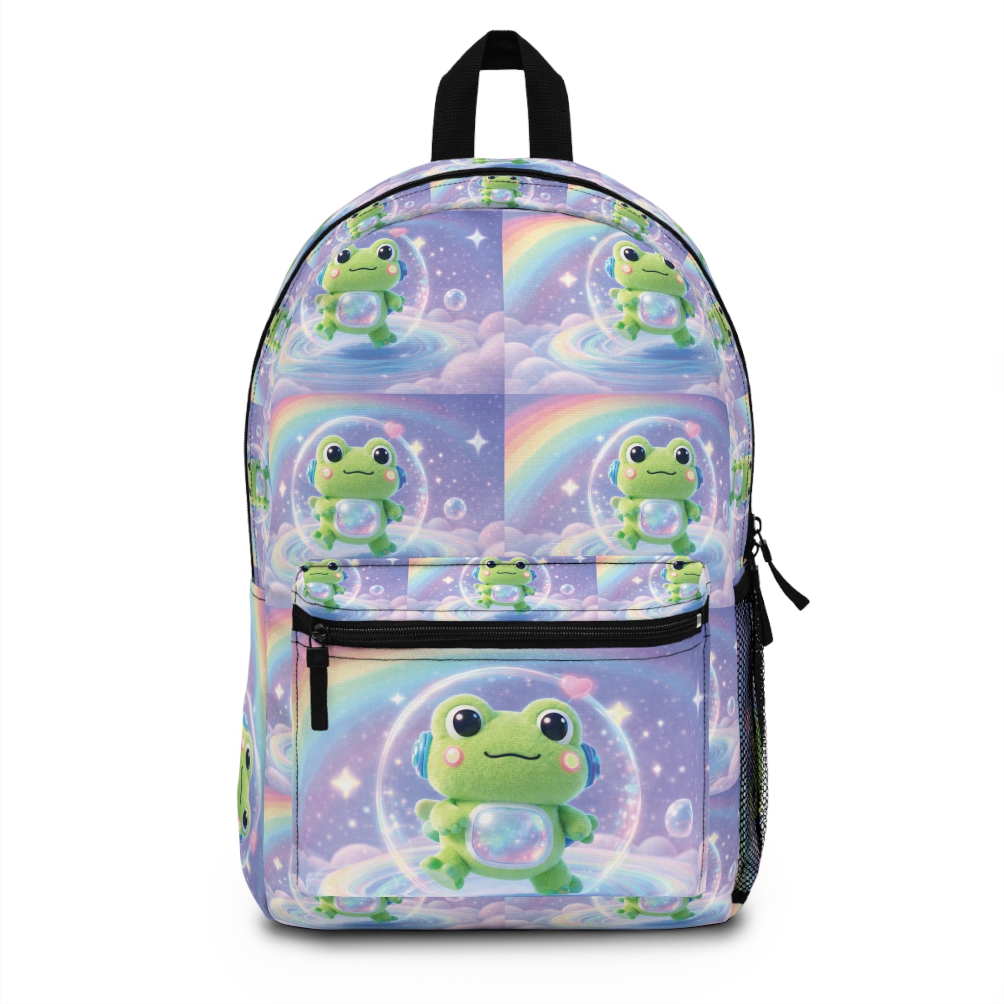🐸 NanoBuddy Frog™ Kids Backpack — Kawaii Bubble Frog (PreK–2nd)