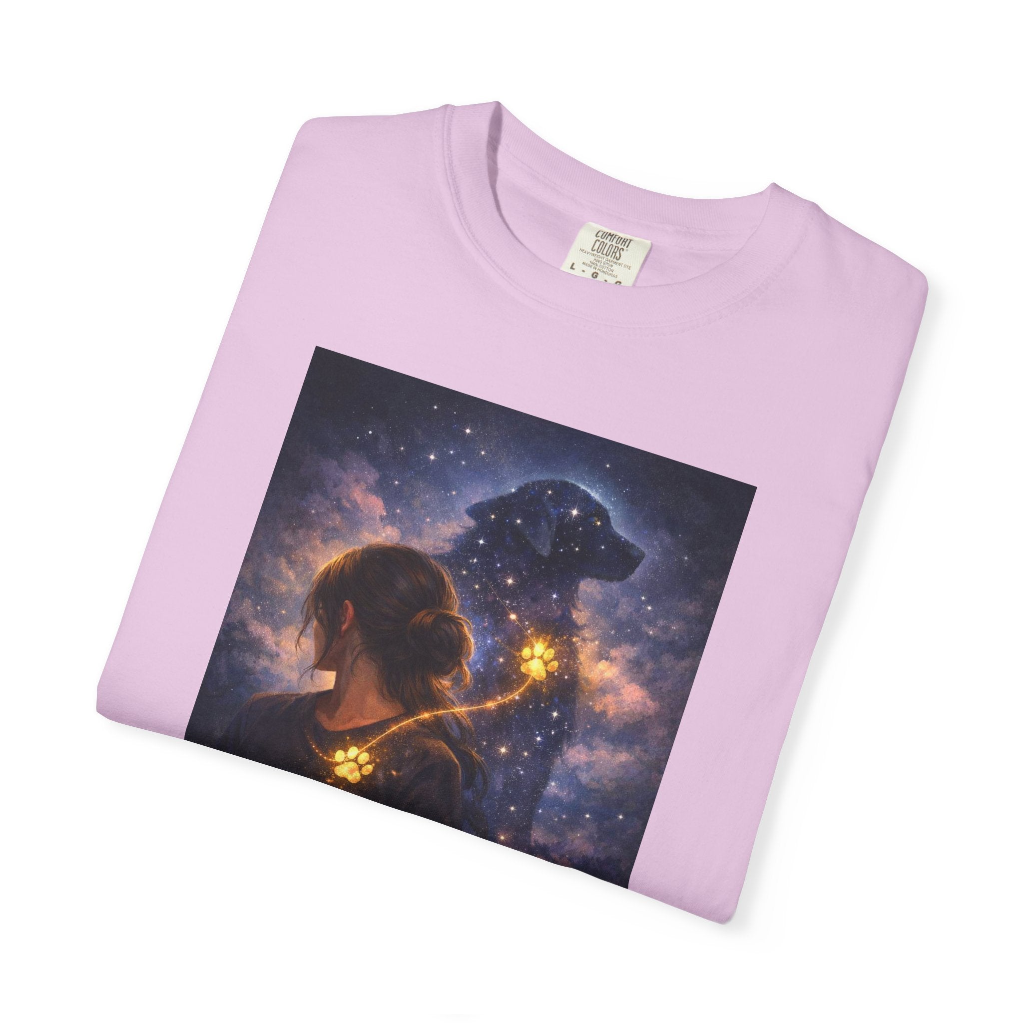 Constellation Lovers T-Shirt — Cosmic Couple Art Tee (Starry Night Embrace)