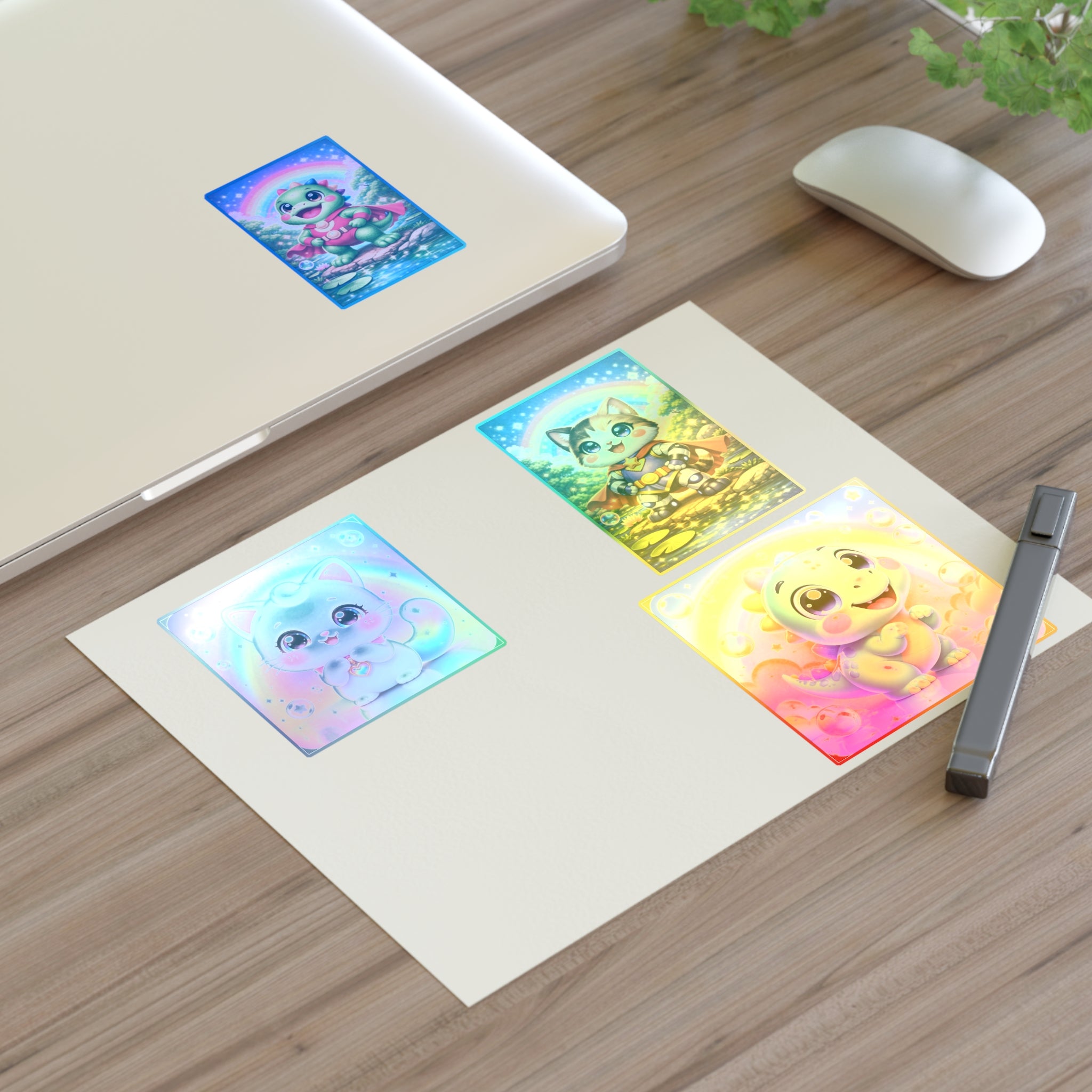 NanoBuddy Cat & Dino Stickers