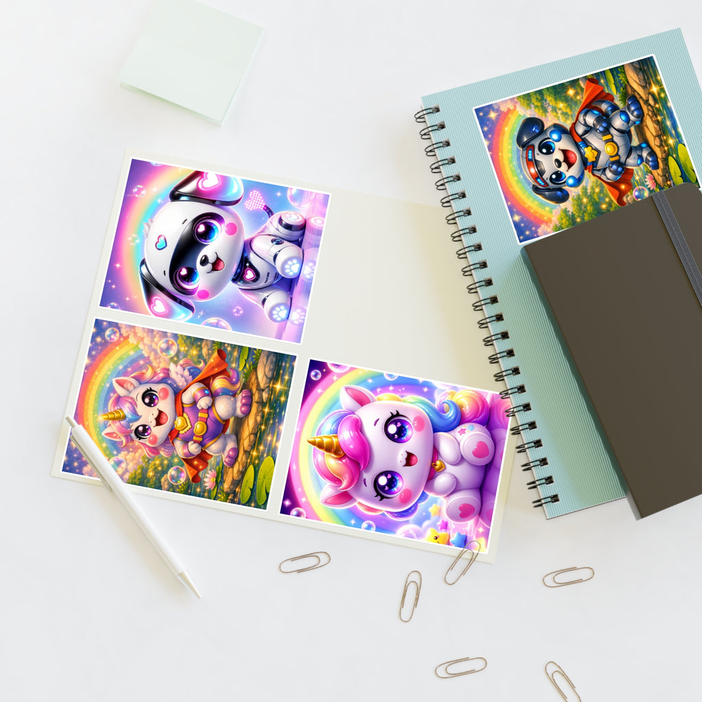 NanoBuddy Robo Pup & Unicorn Stickers