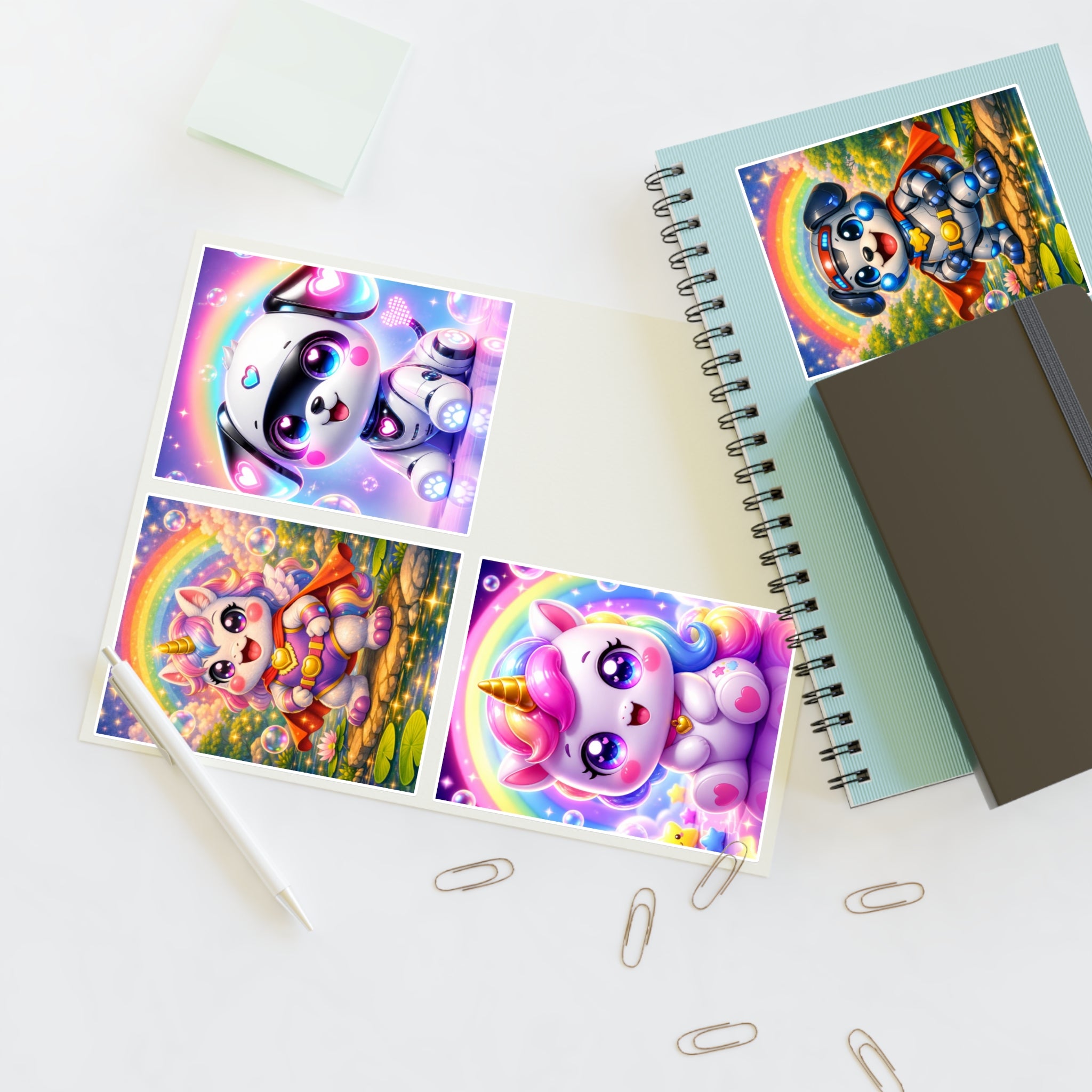 NanoBuddy Robo Pup & Unicorn Stickers