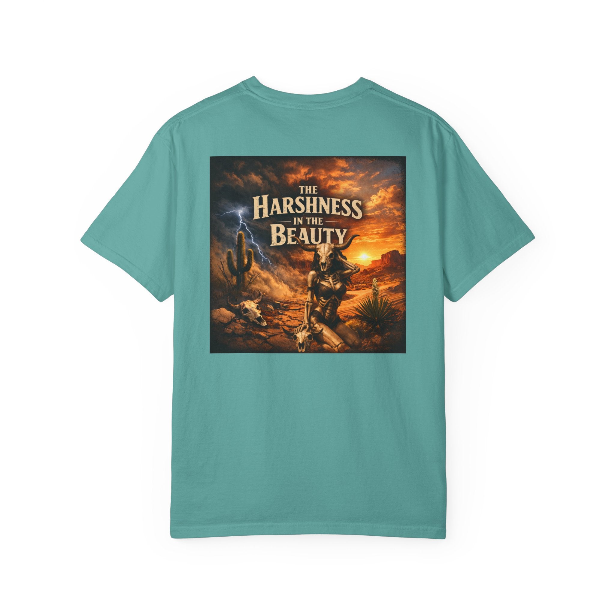 T-Shirt — "The Harshness in the Beauty" Desert Sunset Graphic Tee