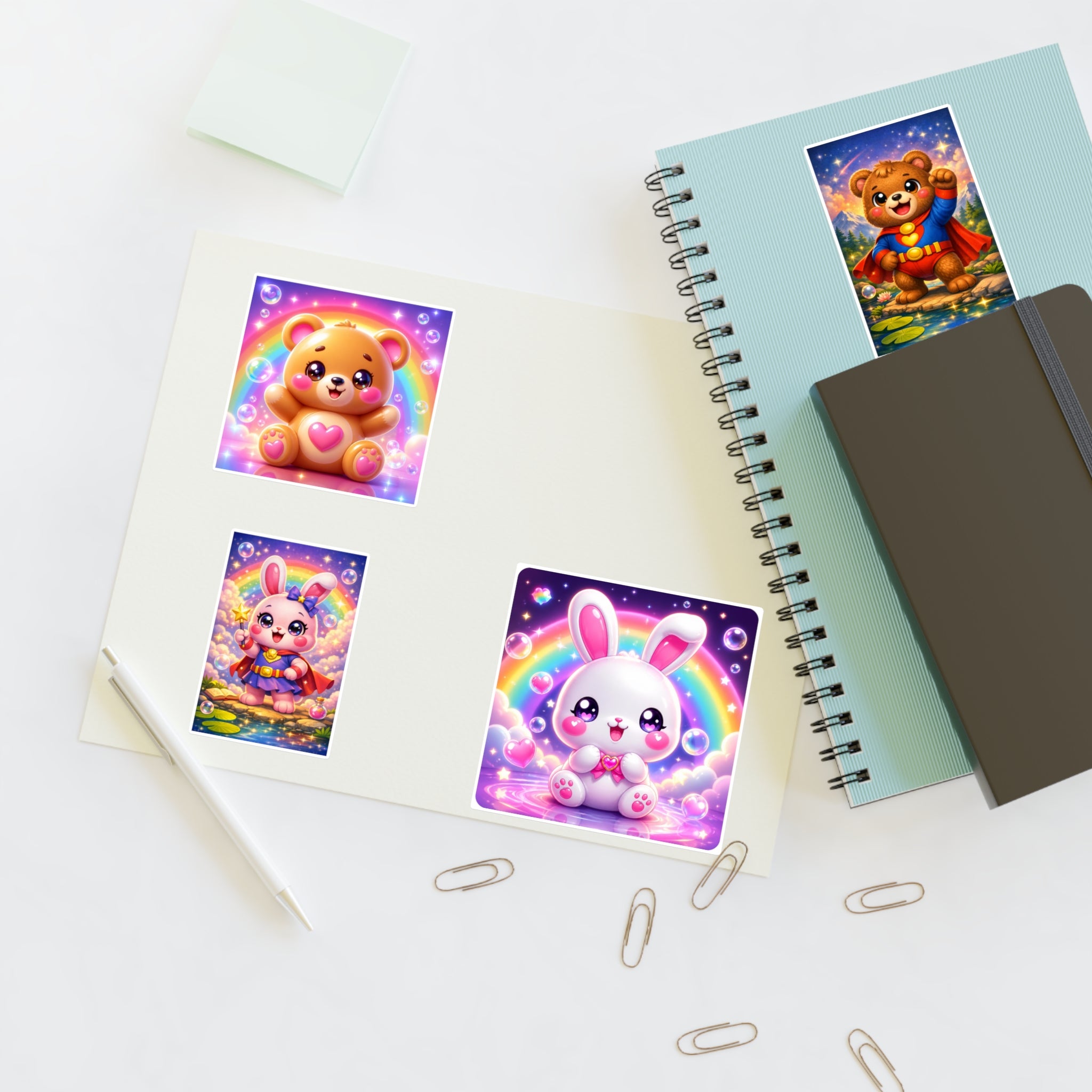 NanoBuddy Bear & Bunny Stickers
