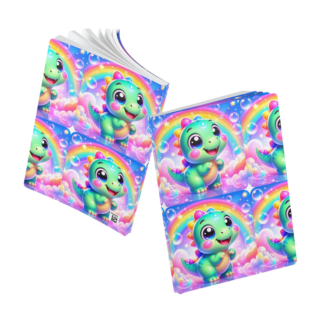 🦖 NanoBuddy Dino™ Kids Mini Notebook — Friendly Bubble Dino (PreK–2nd)