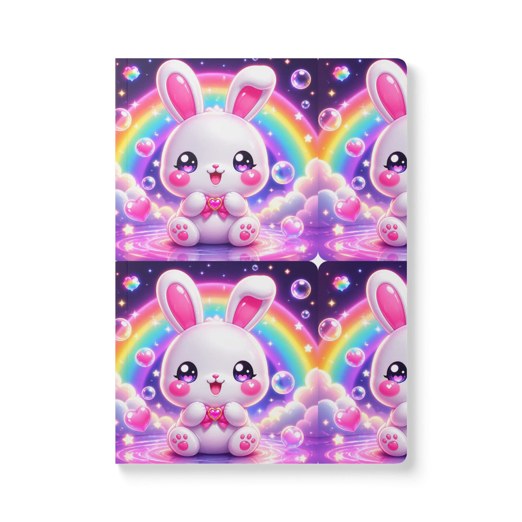 🐰 NanoBuddy Bunny™ Kids Mini Notebook — Pastel Bubble Bunny (PreK–2nd)