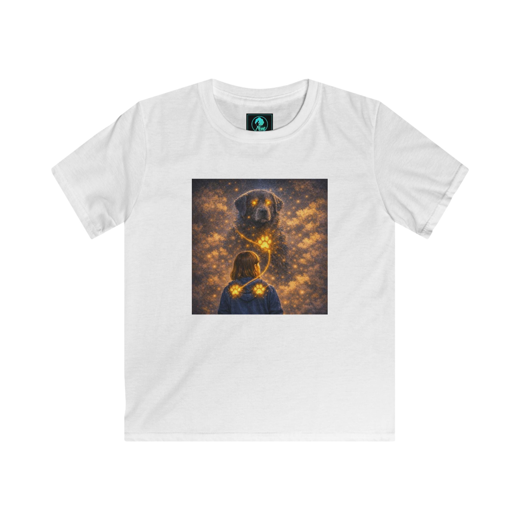 Kids T‑Shirt - Golden Firefly Night Illustration (Child Tee)
