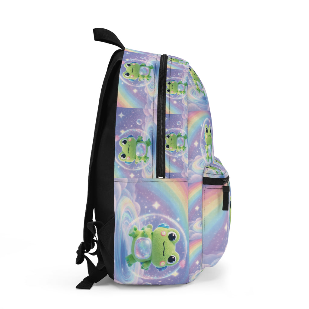 🐸 NanoBuddy Frog™ Kids Backpack — Kawaii Bubble Frog (PreK–2nd)