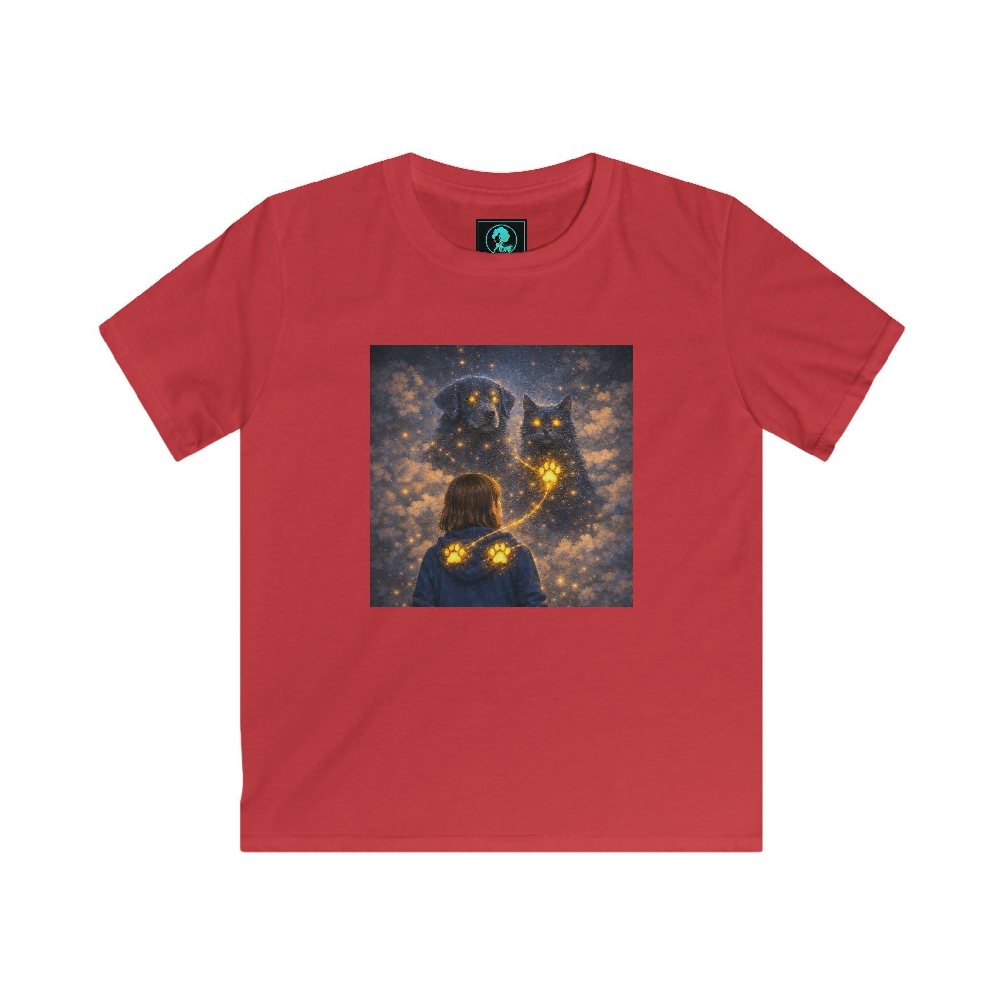 Kids Tee — Magical Night Owl & Girl Glow Design
