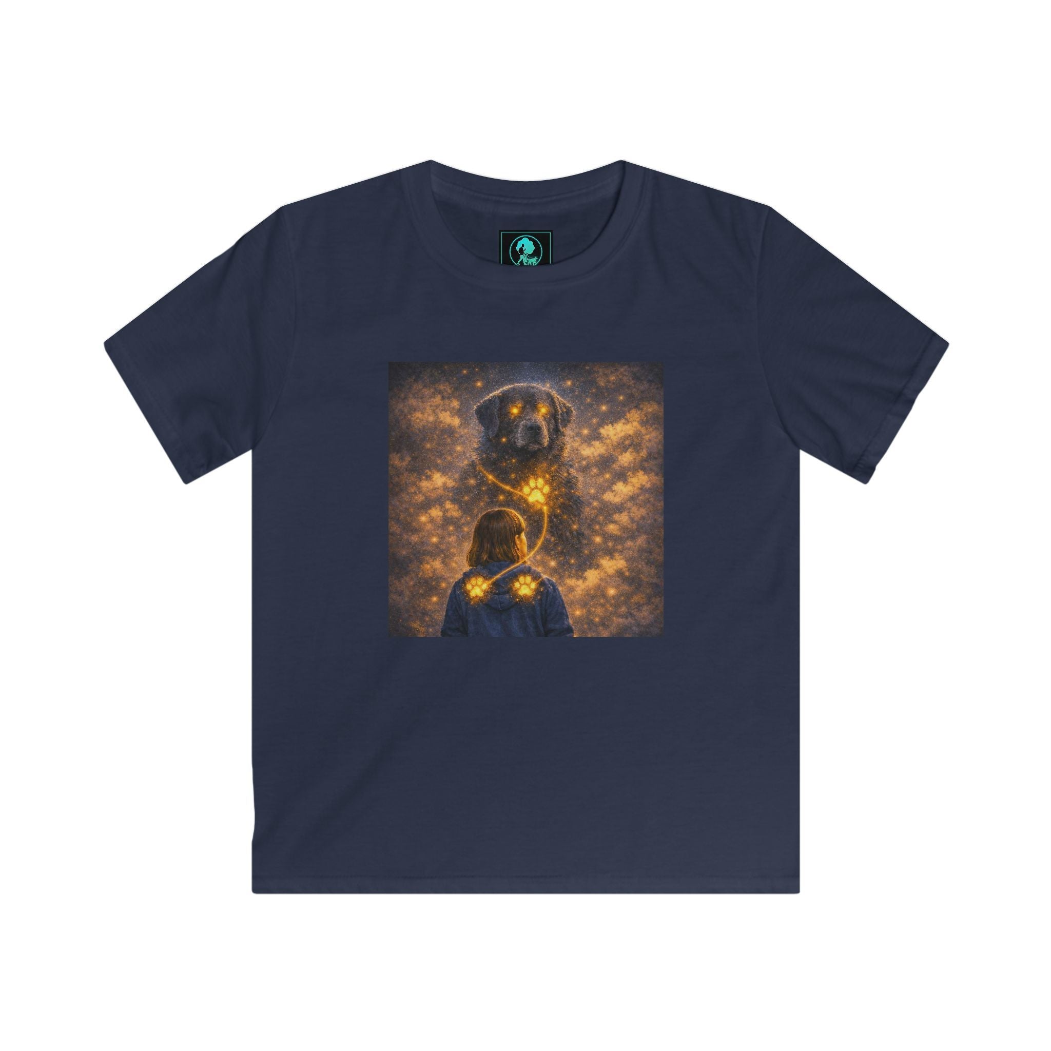 Kids T‑Shirt - Golden Firefly Night Illustration (Child Tee)