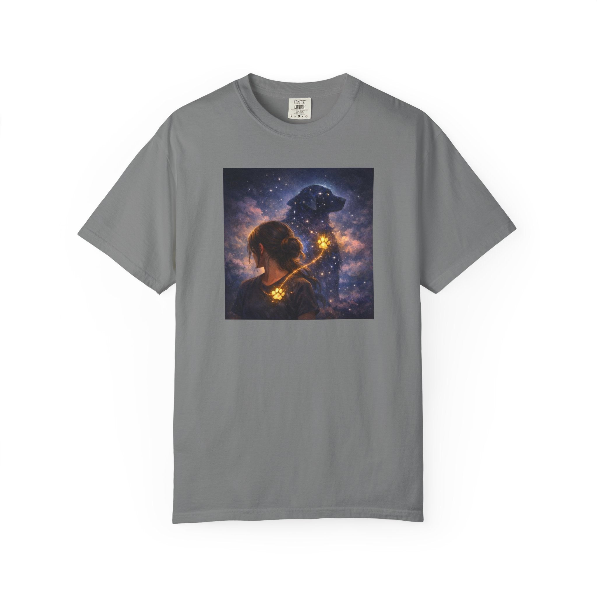 Constellation Lovers T-Shirt — Cosmic Couple Art Tee (Starry Night Embrace)