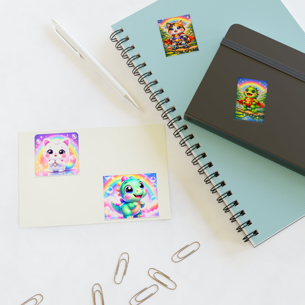 NanoBuddy Cat & Dino Stickers
