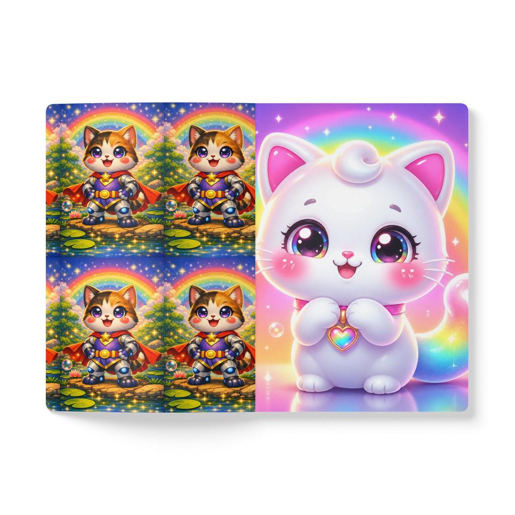 🐱 NanoBuddy Cat™ Kids Mini Notebook — Sweet Bubble Kitty (PreK–2nd)