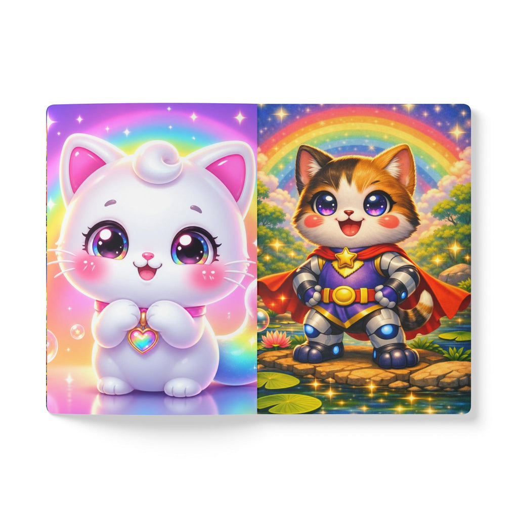 🐱 NanoBuddy Cat™ Kids Mini Notebook — Sweet Bubble Kitty (PreK–2nd)