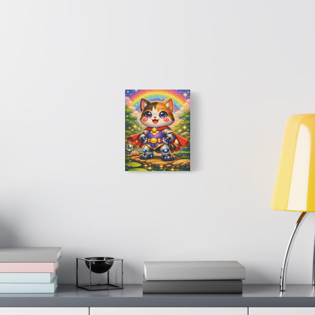 🐱 NanoBuddy Cat™ Kids Wall Art — Sweet Bubble Kitty Print (8×10)