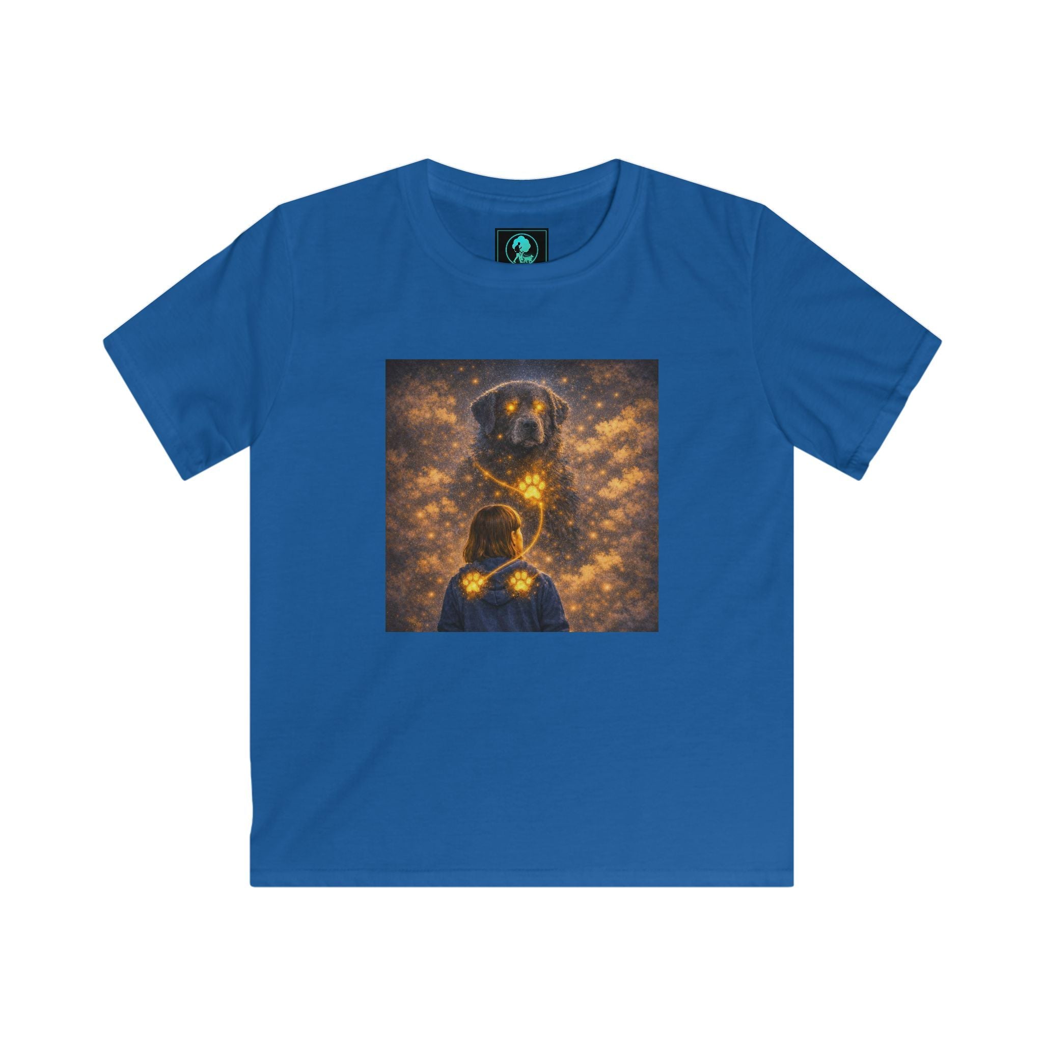 Kids T‑Shirt - Golden Firefly Night Illustration (Child Tee)