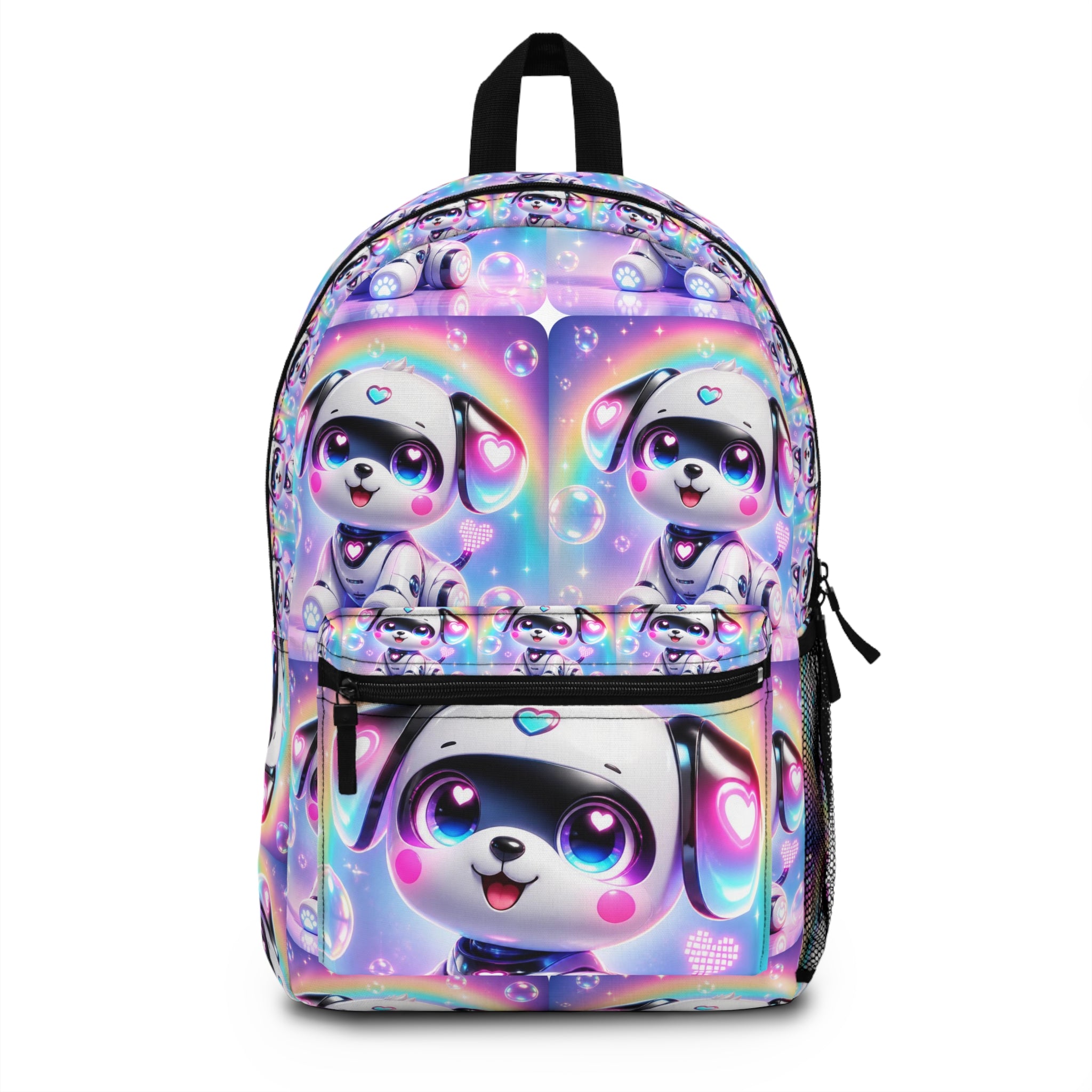 🤖 NanoBuddy Robot Pup™ Kids Backpack — Futuristic Bubble Pup (PreK–2nd)