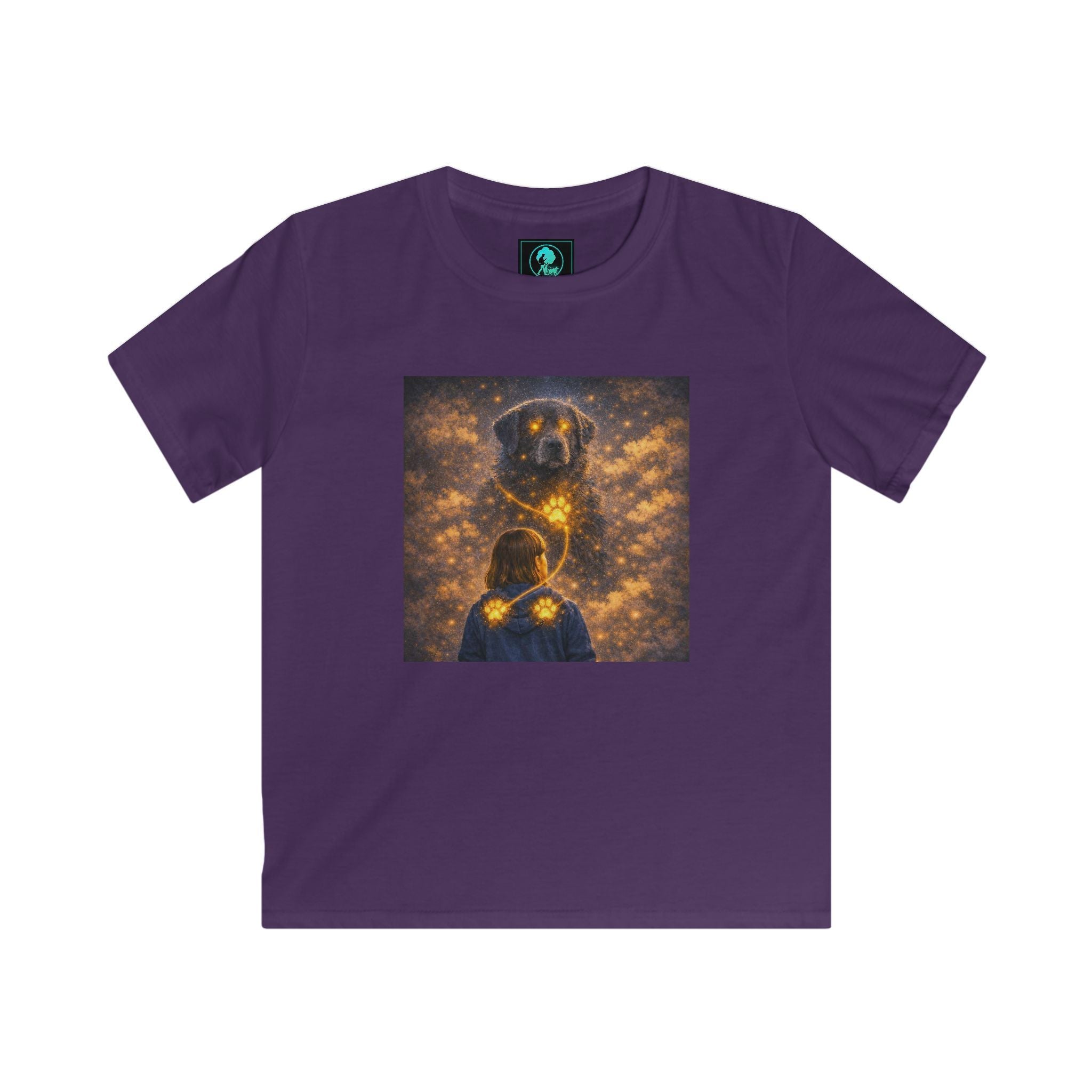 Kids T‑Shirt - Golden Firefly Night Illustration (Child Tee)