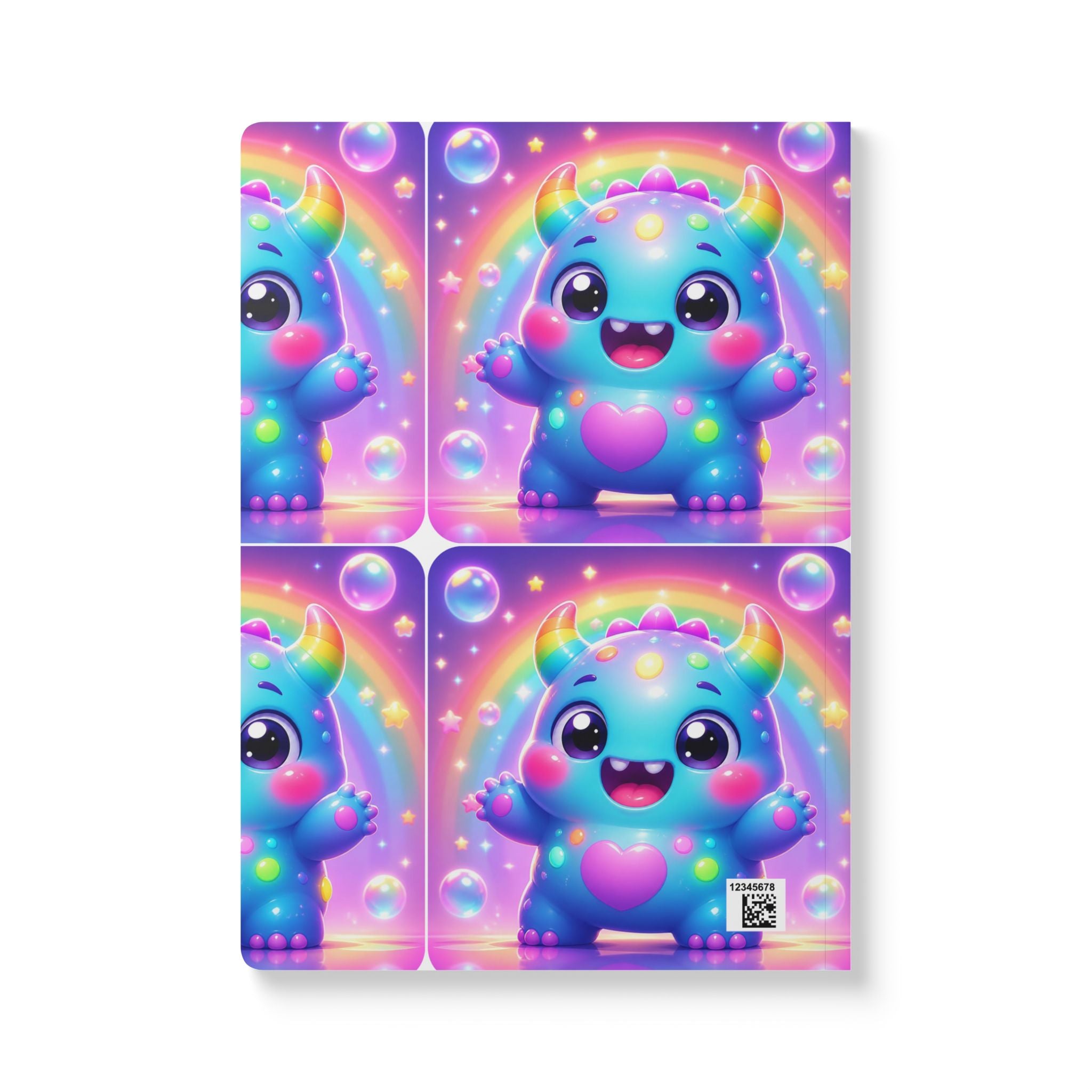 👾 NanoBuddy Monster™ Kids Mini Notebook — Friendly Bubble Monster (PreK–2nd)