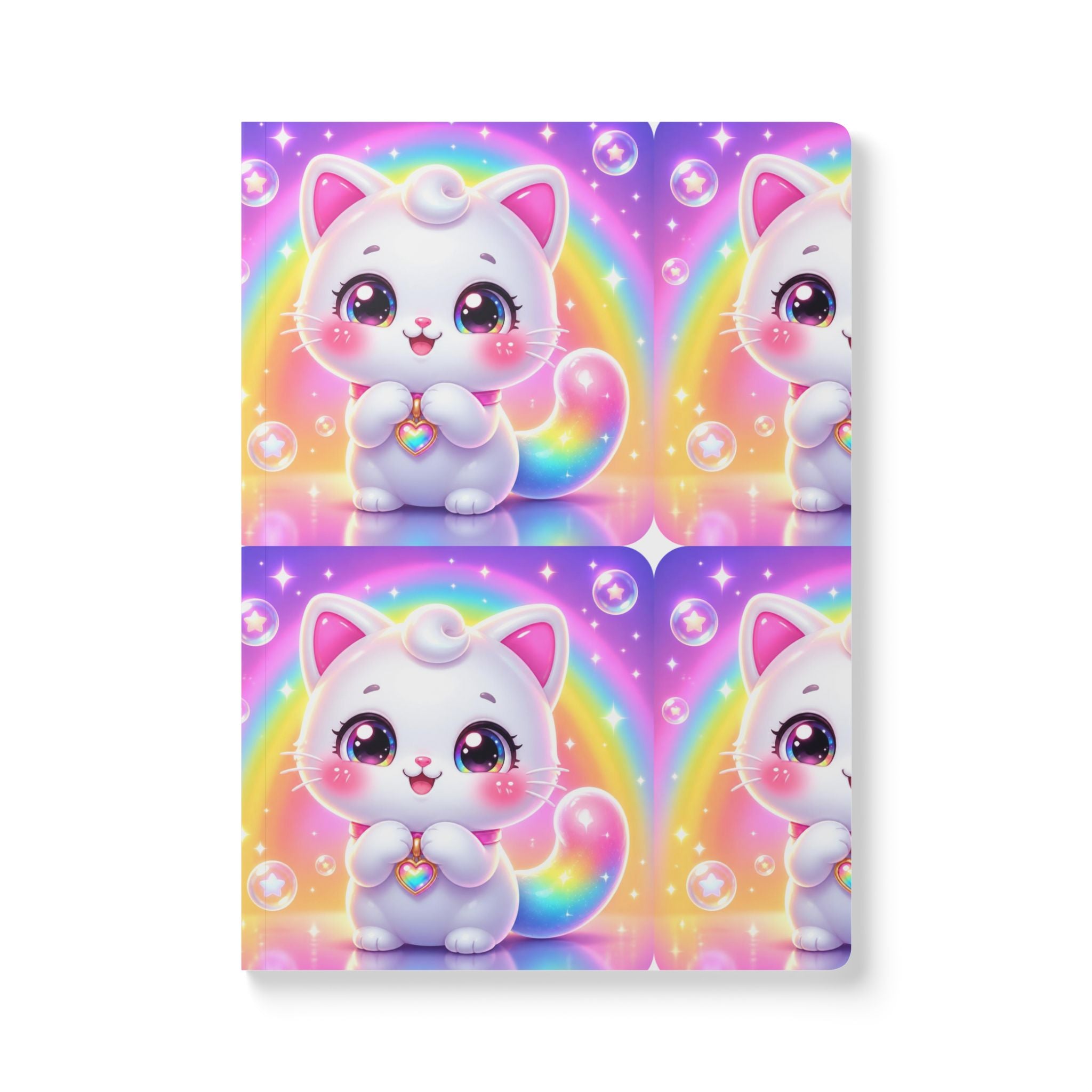 🐱 NanoBuddy Cat™ Kids Mini Notebook — Sweet Bubble Kitty (PreK–2nd)