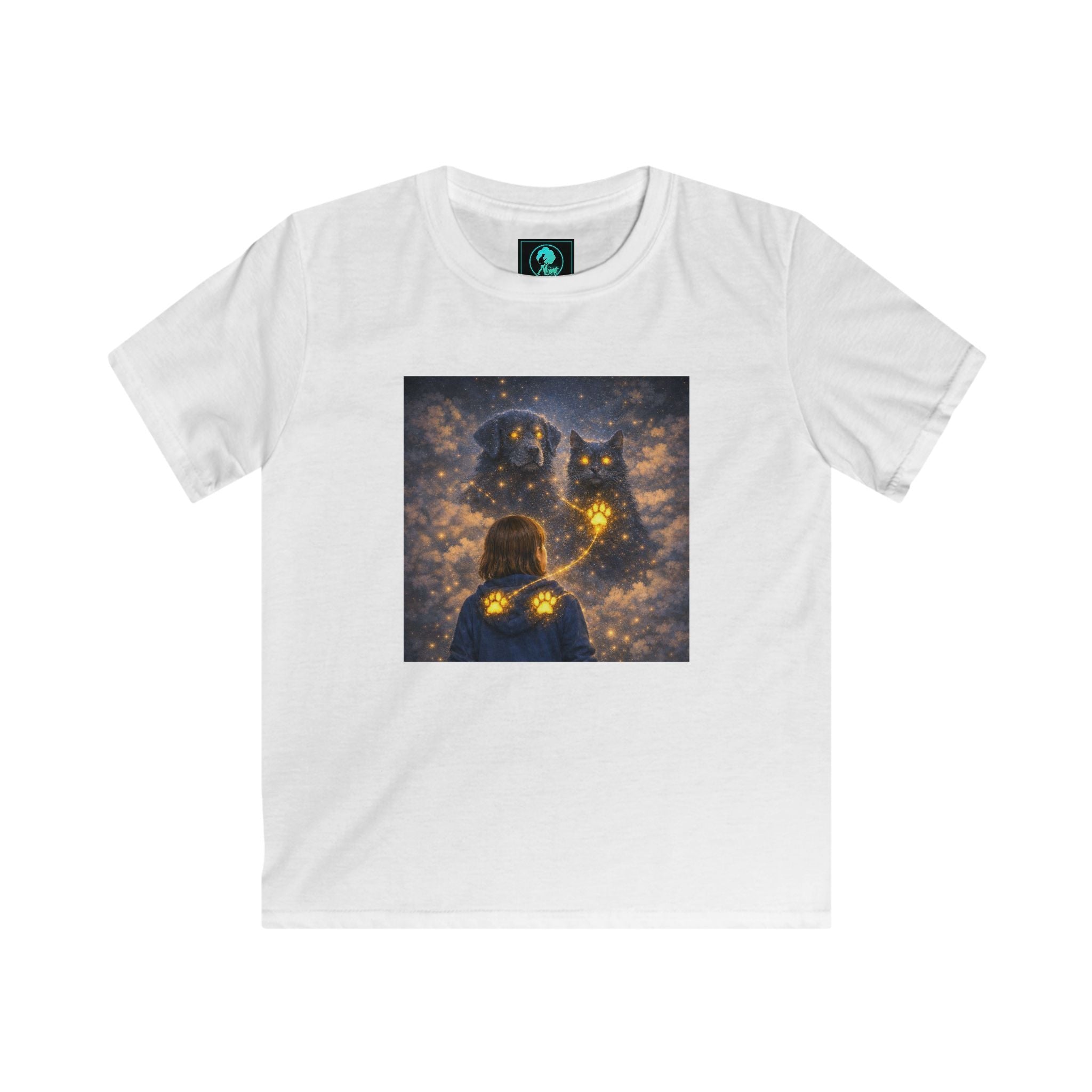 Kids Tee — Magical Night Owl & Girl Glow Design