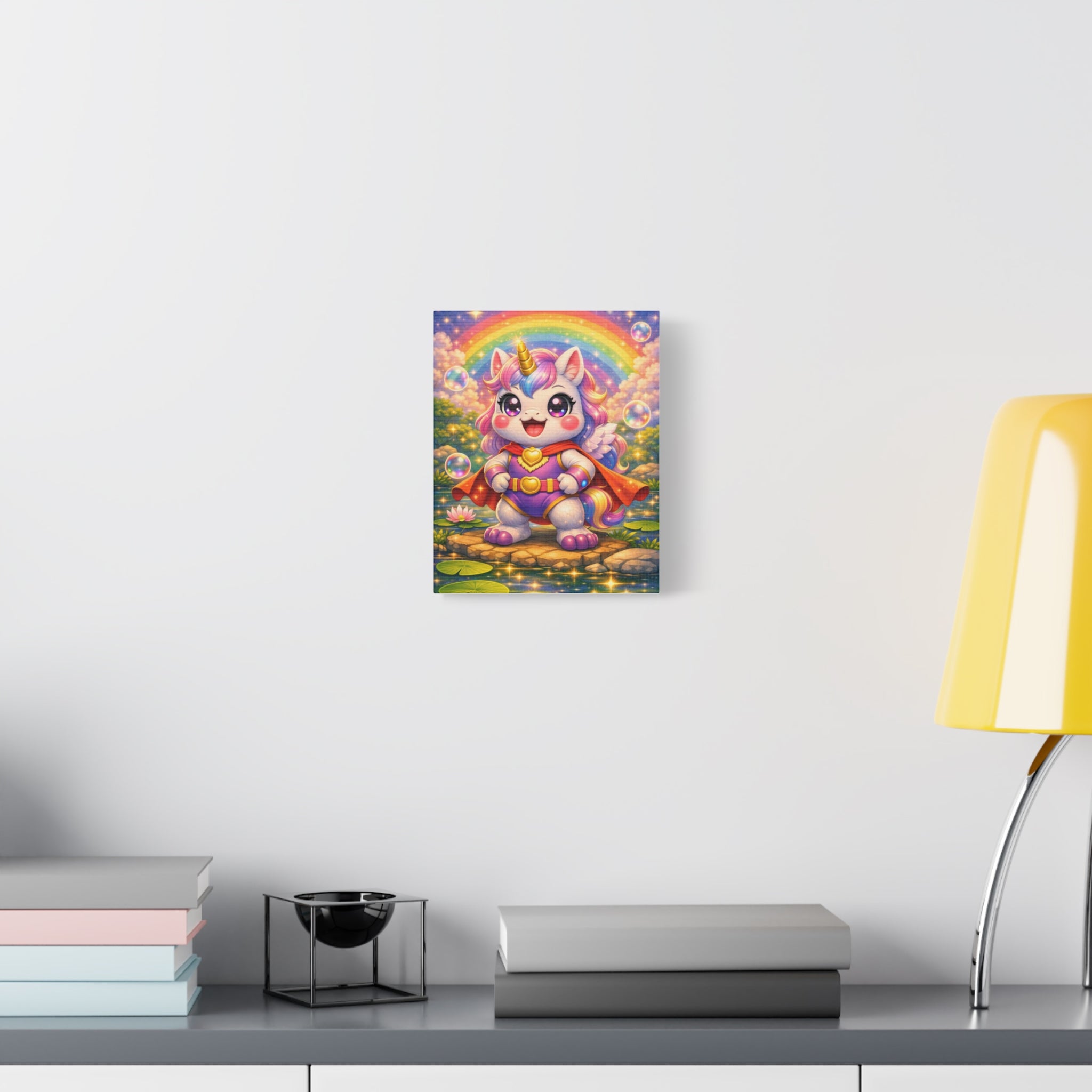 🦄 NanoBuddy Unicorn™ Kids Wall Art — Magical Bubble Unicorn Print (8×10)