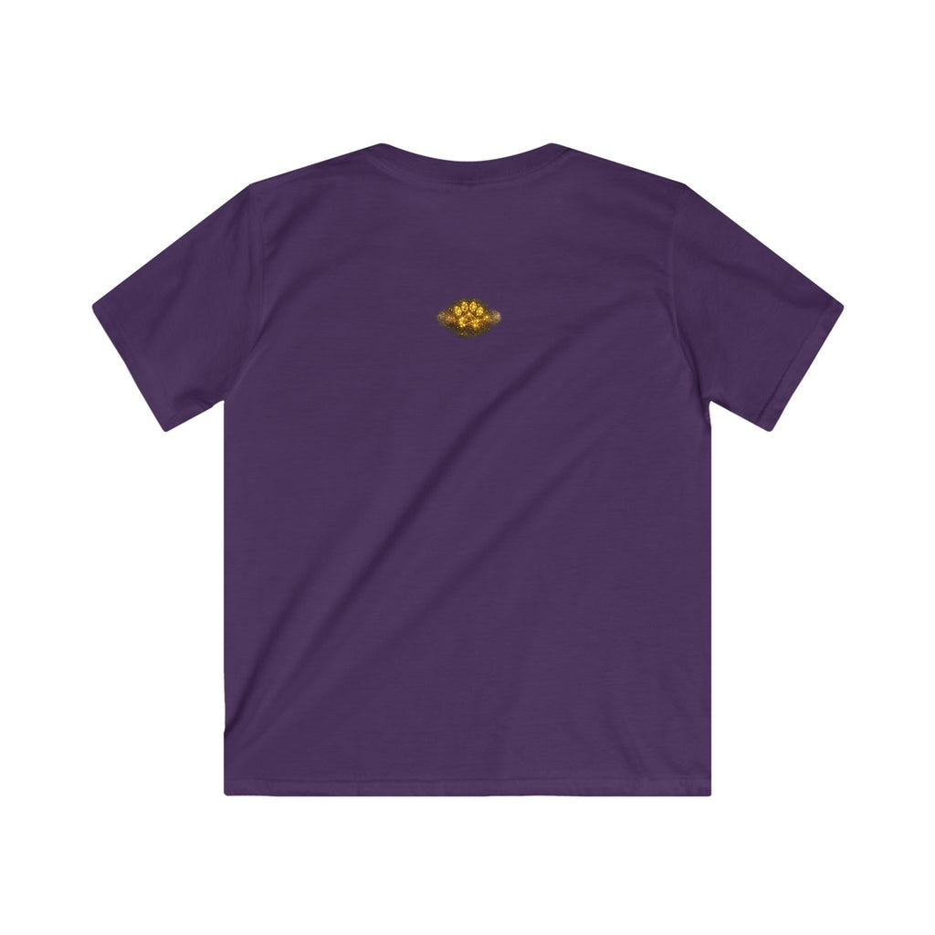 Kids T-Shirt – Magical Cat Nightlight Design (Girl with Firefly Heart)