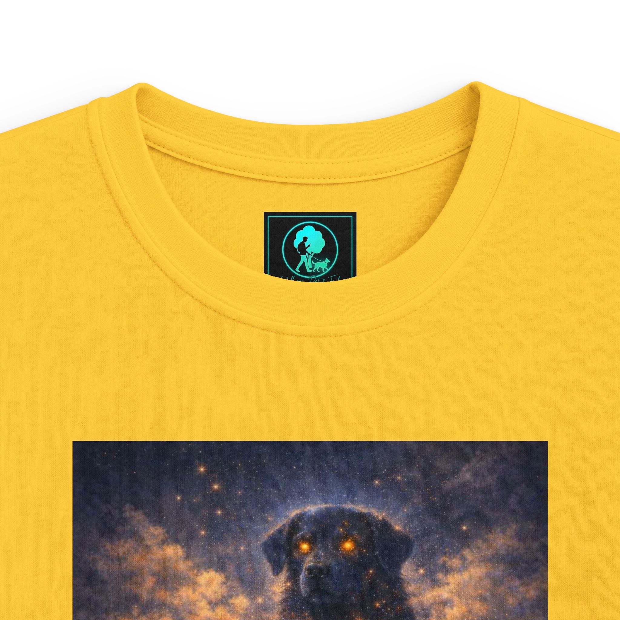 Kids Cosmic Dog Tee — Starry Night Pet Bond Youth T-Shirt