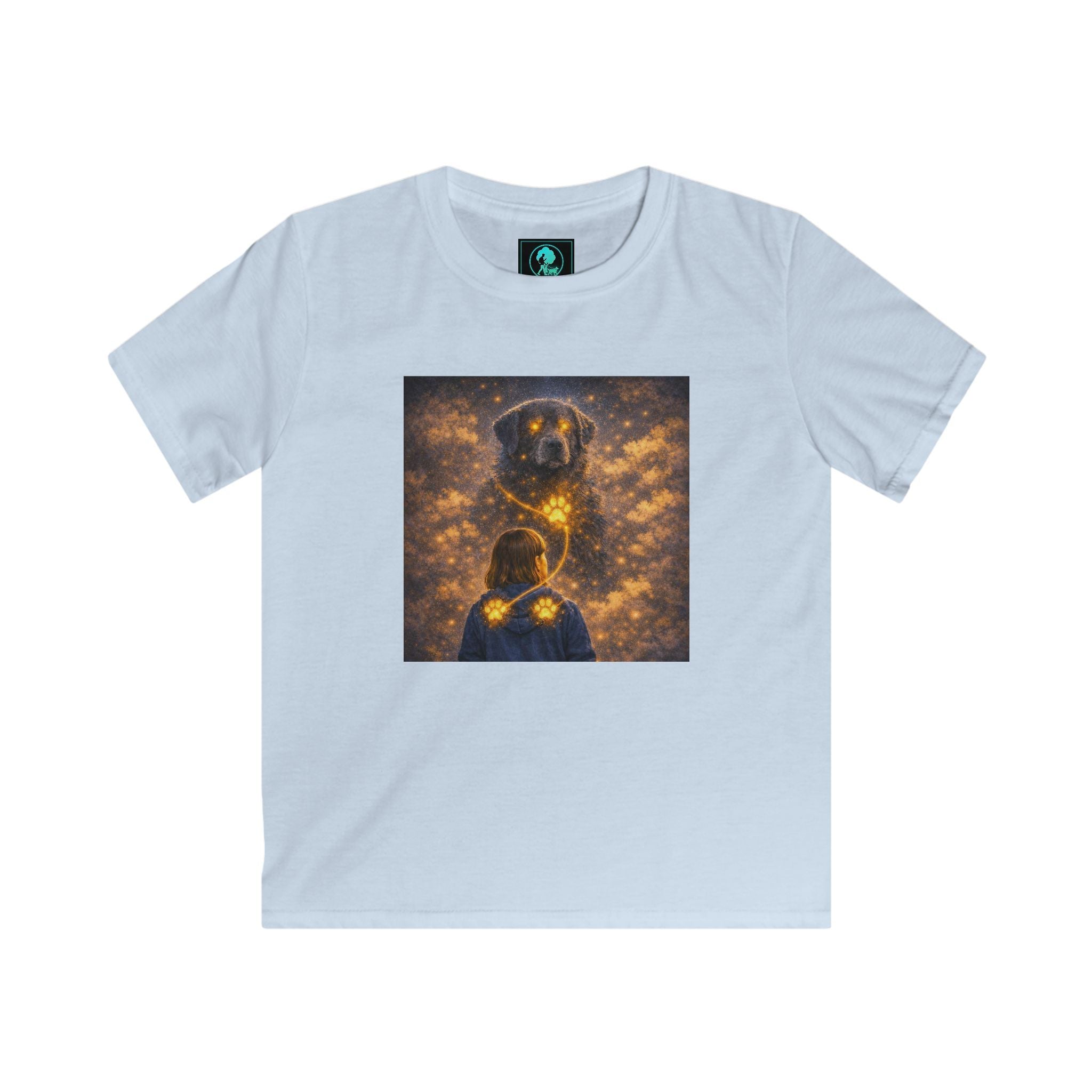 Kids T‑Shirt - Golden Firefly Night Illustration (Child Tee)