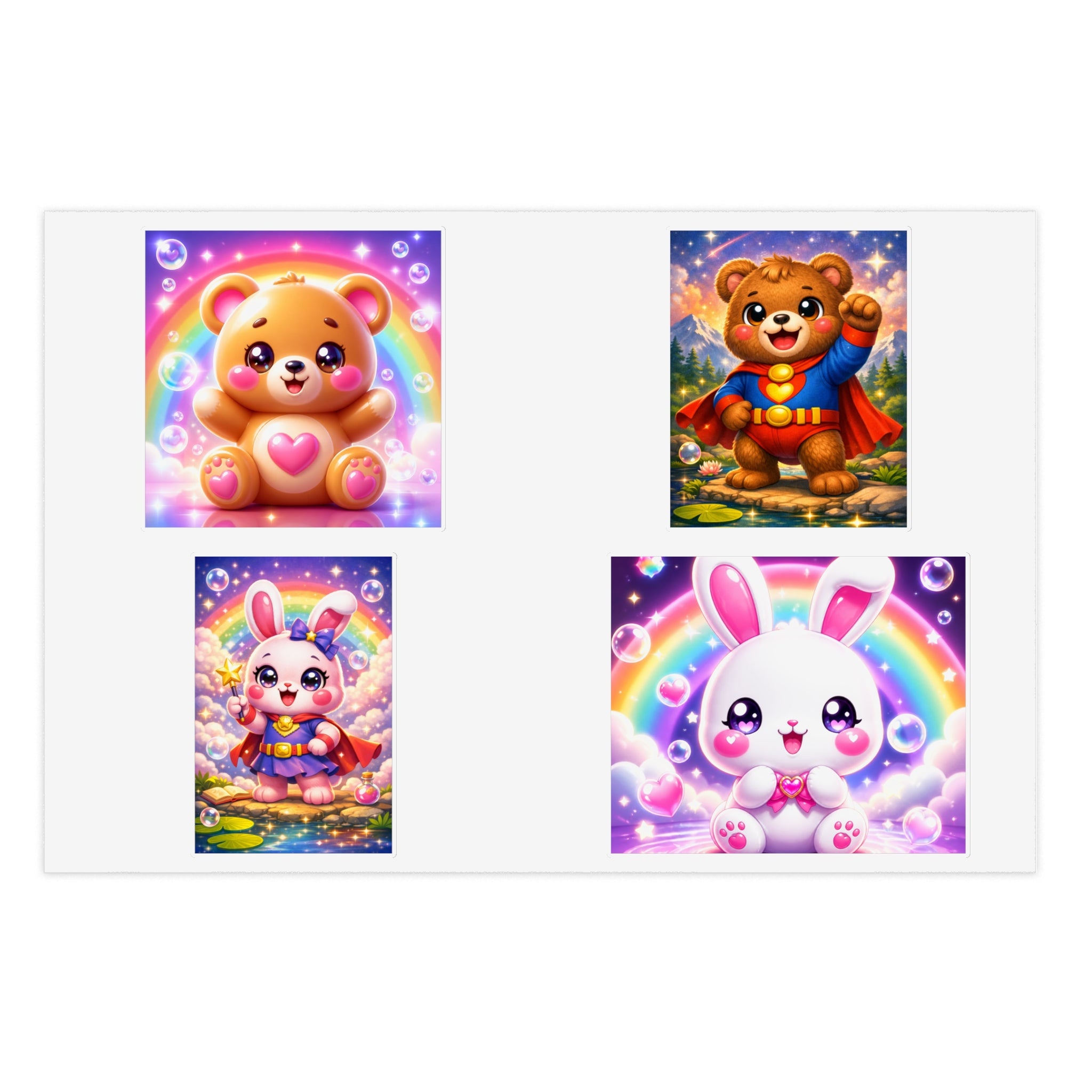 NanoBuddy Bear & Bunny Stickers