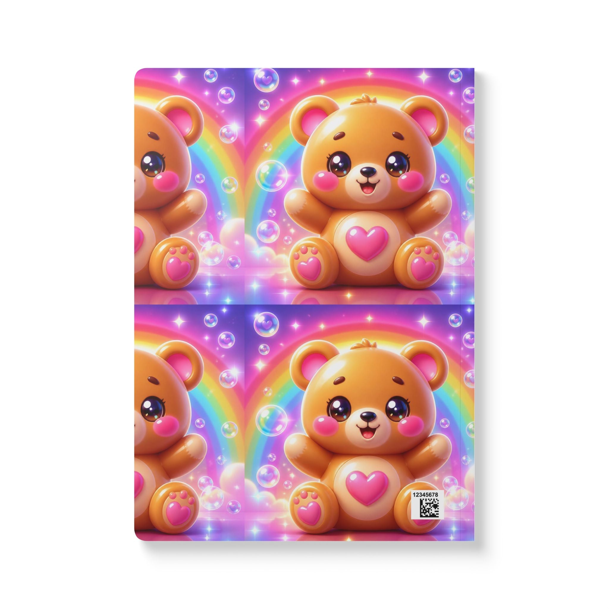 🧸 NanoBuddy Bear™ Kids Mini Notebook — Cozy Bubble Bear (PreK–2nd)