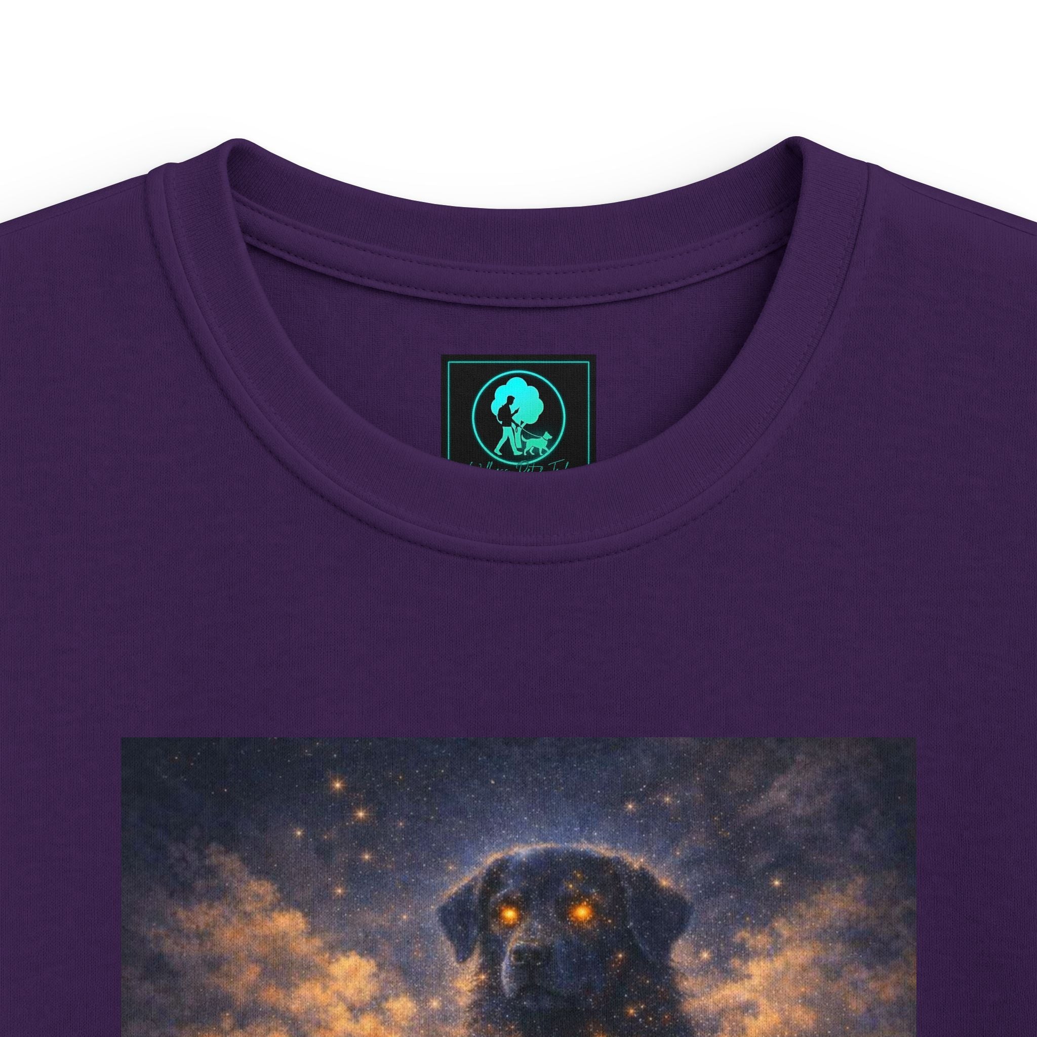 Kids Cosmic Dog Tee — Starry Night Pet Bond Youth T-Shirt