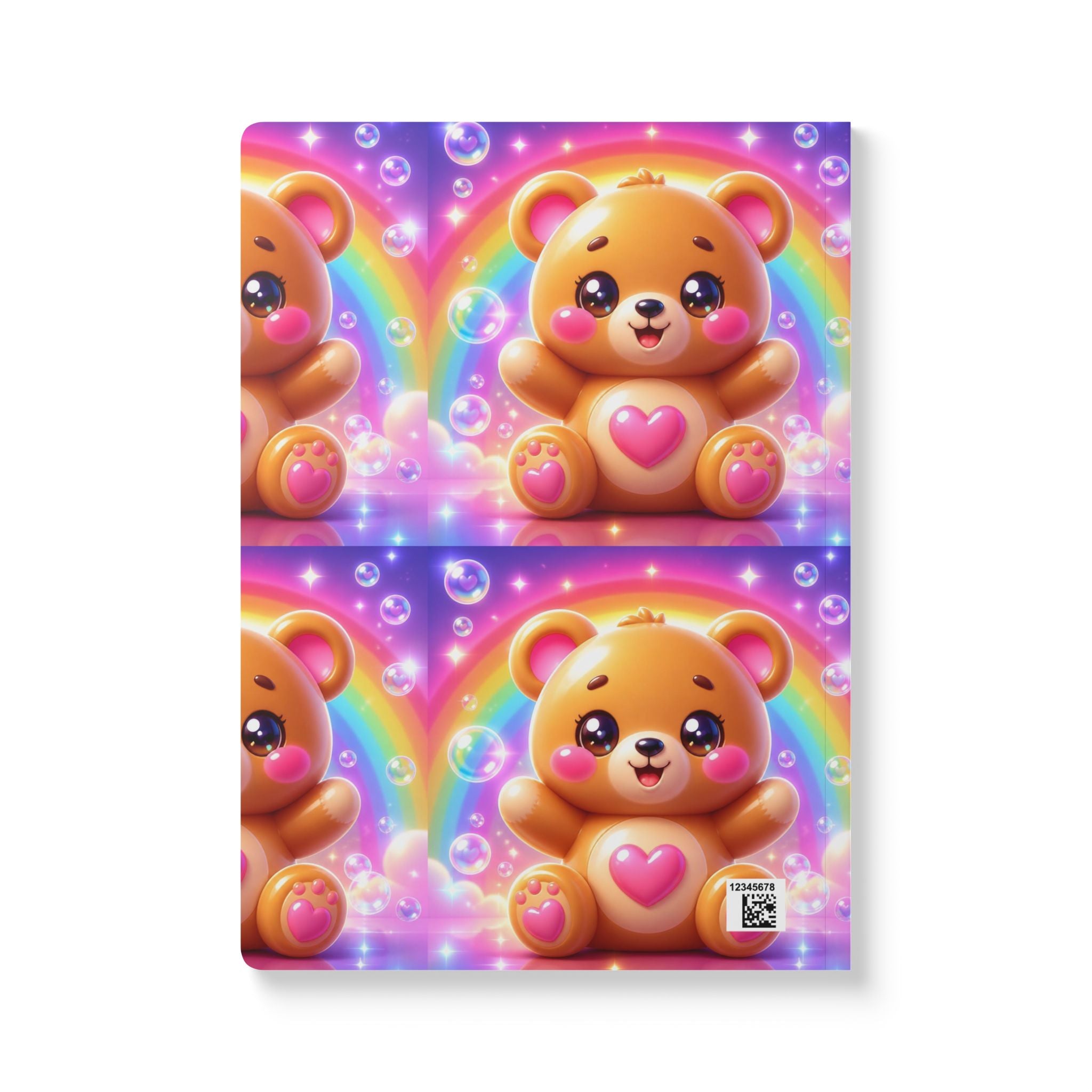🧸 NanoBuddy Bear™ Kids Mini Notebook — Cozy Bubble Bear (PreK–2nd)