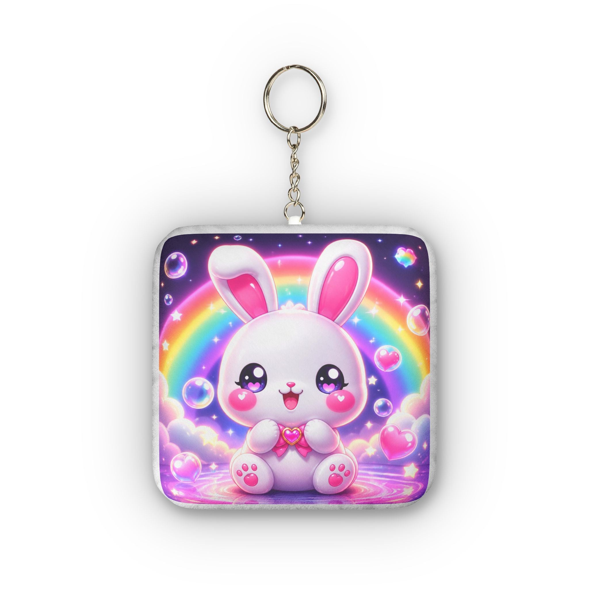 NanoBuddy Bunny Keychain – The Fluffiest NB Plush Charm You'll Want Everywhere