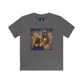 Kids T-Shirt – Magical Cat Nightlight Design (Girl with Firefly Heart)