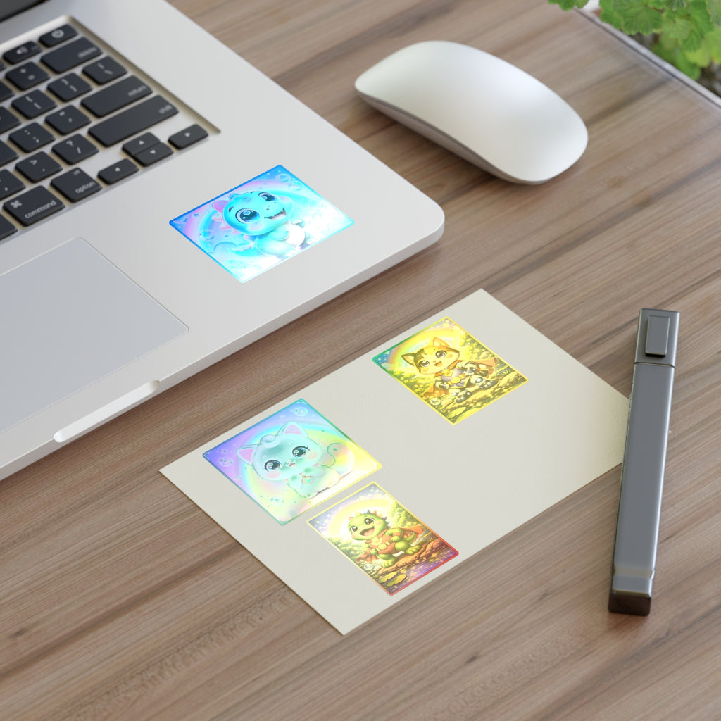 NanoBuddy Cat & Dino Stickers