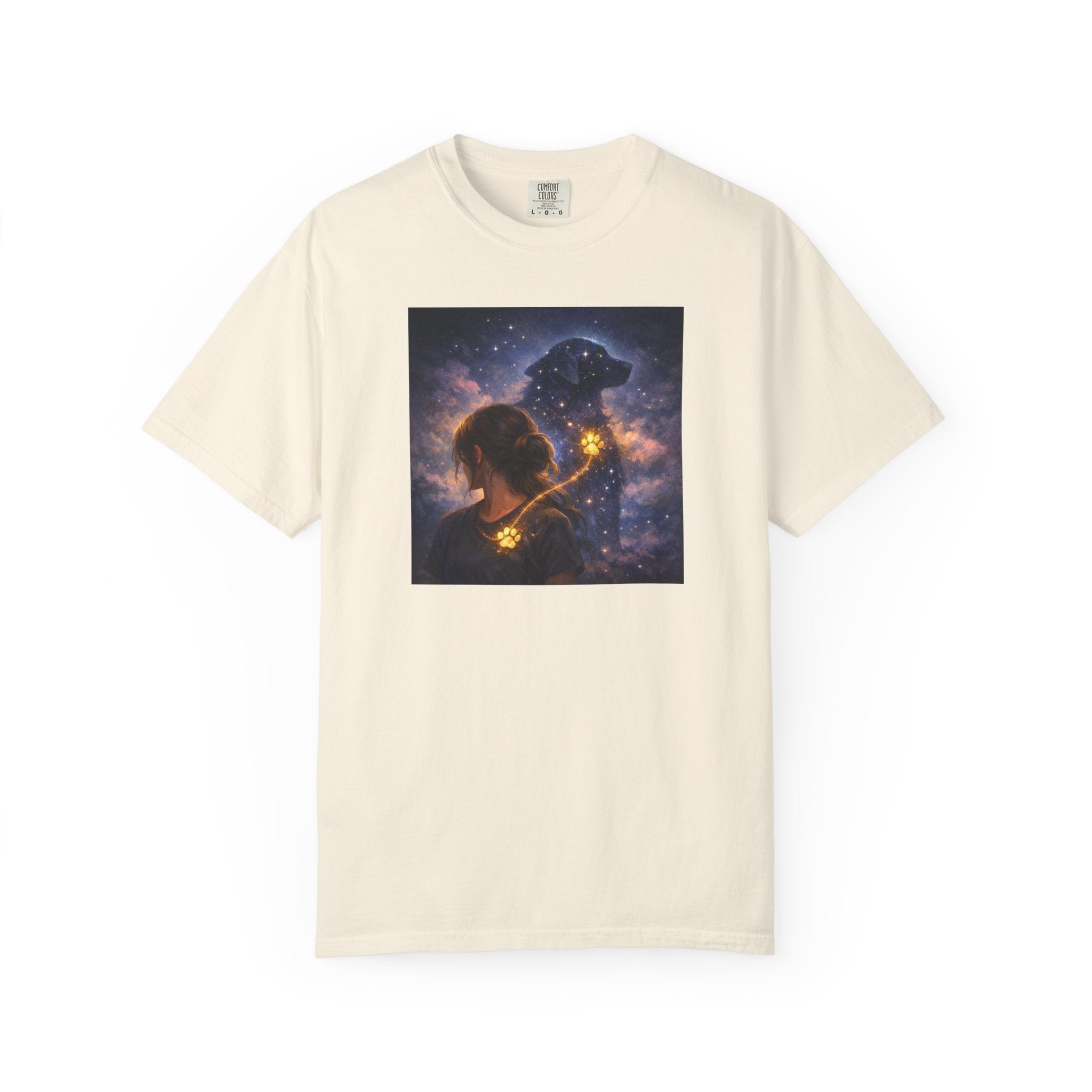 Constellation Lovers T-Shirt — Cosmic Couple Art Tee (Starry Night Embrace)