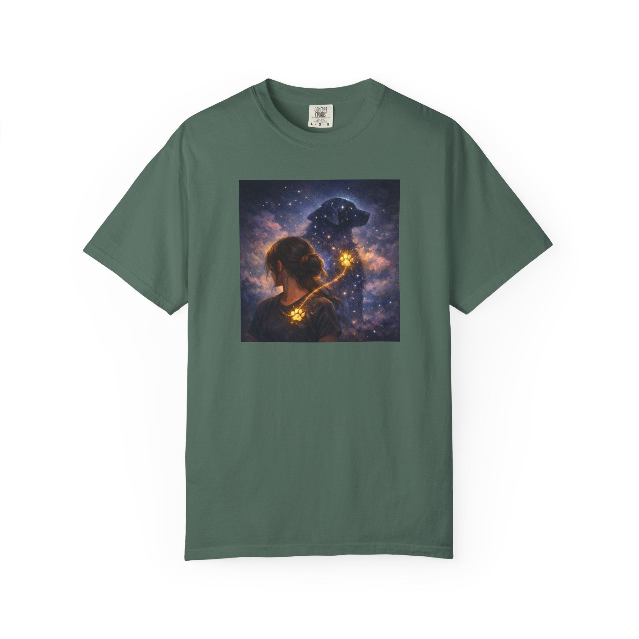 Constellation Lovers T-Shirt — Cosmic Couple Art Tee (Starry Night Embrace)