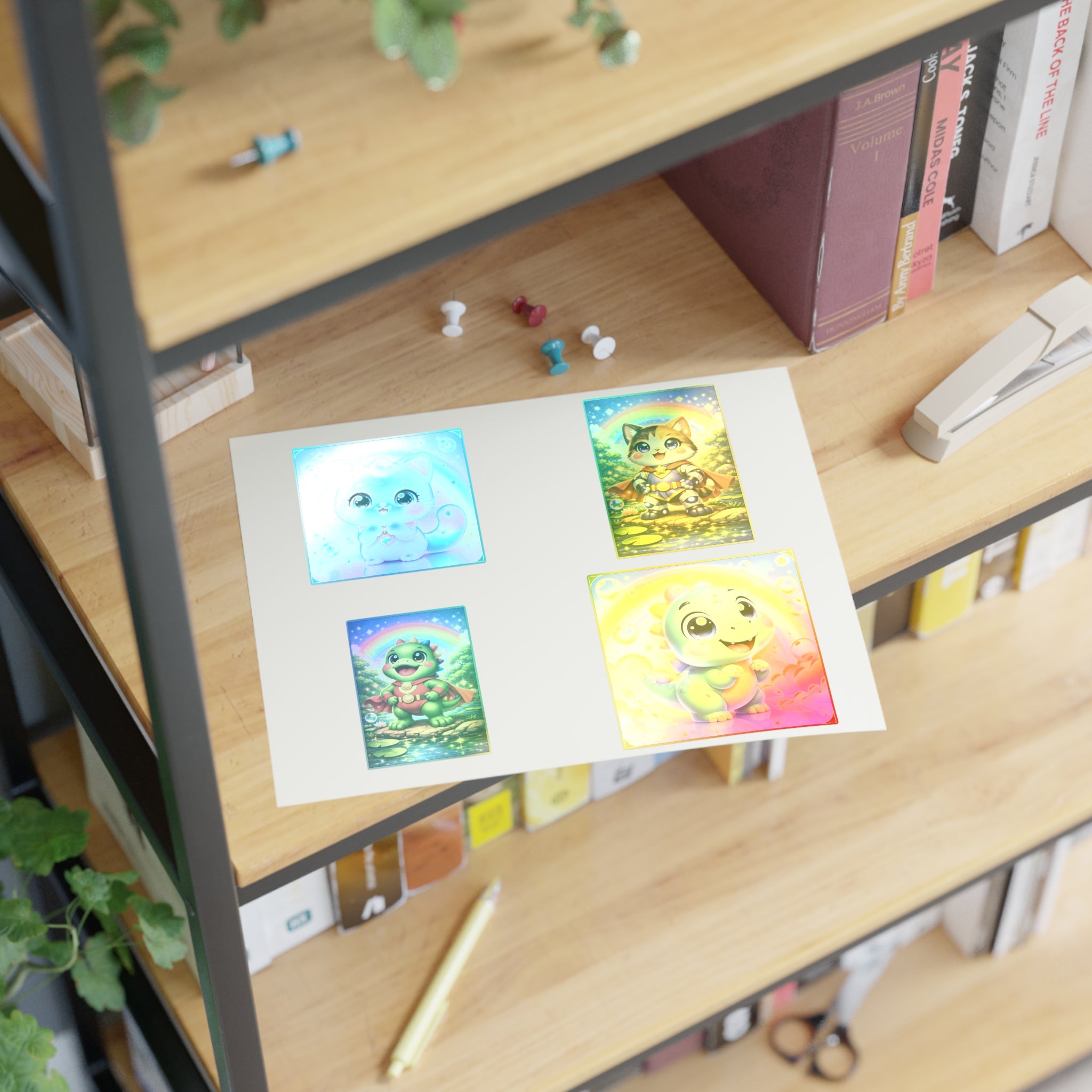 NanoBuddy Cat & Dino Stickers