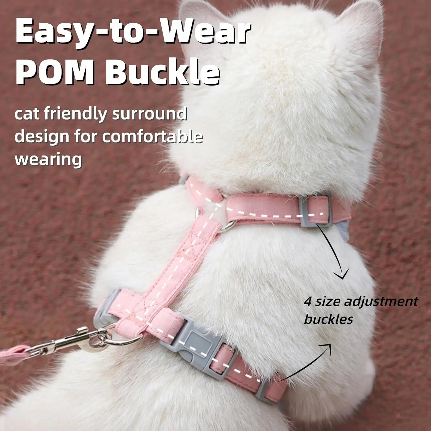 Cat & Puppy Outdoor Harness and Leash Set | Breathable Walking Set for Small Pets