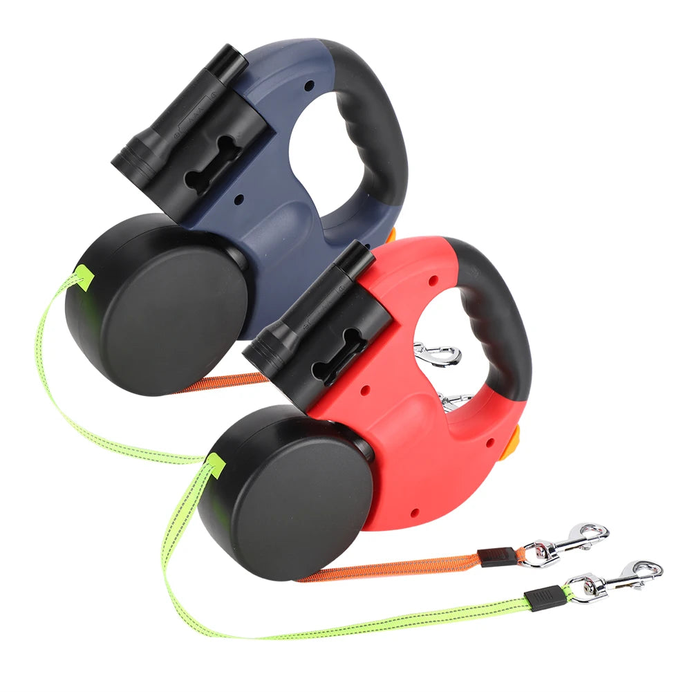 LED Retractable Dog Leash | Automatic Extendable Traction Rope with LED Light