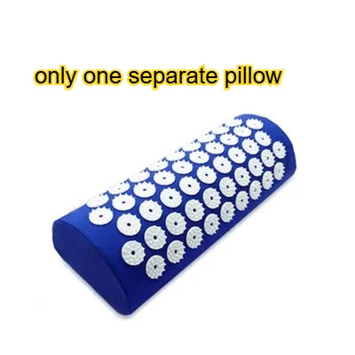 Acupressure Mat Sensi Massage Mat Pillow Set  applicator for Neck Foot Yoga Mat with Needle Back Cushion