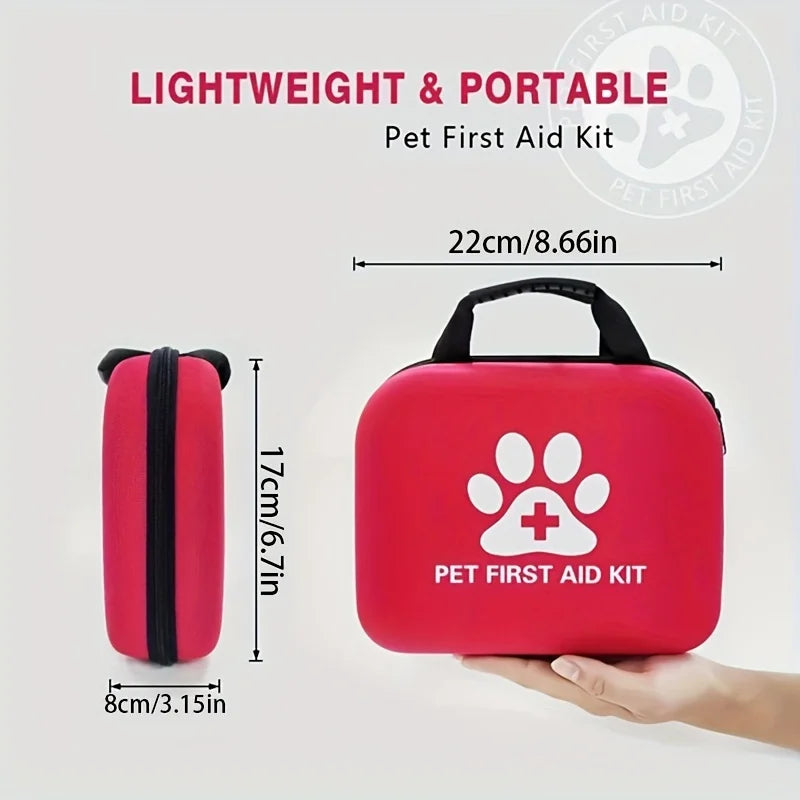 Pet First Aid Kit | Emergency Supplies & Blanket for Hiking, Camping & Travel