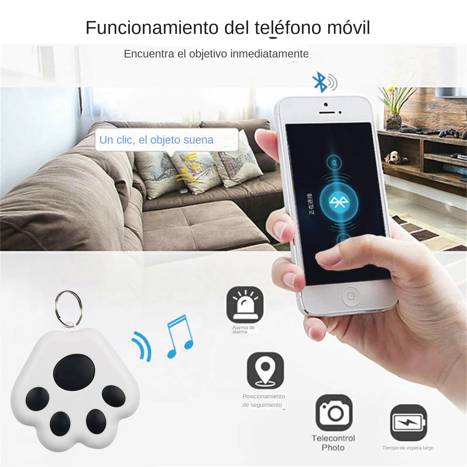 Dog Paw GPS Tracker | Bluetooth Anti-Lost Locator for Pets, Cats & Dogs