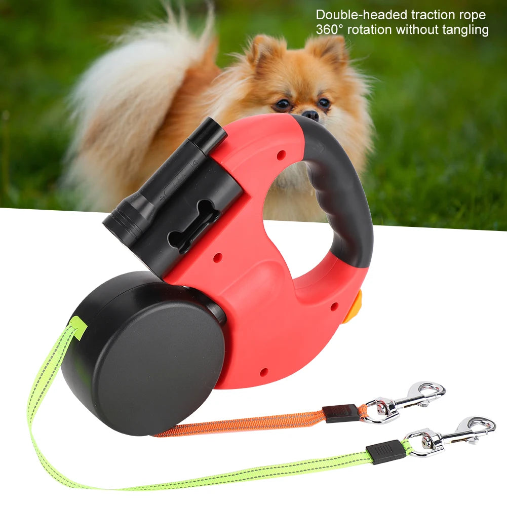 LED Retractable Dog Leash | Automatic Extendable Traction Rope with LED Light