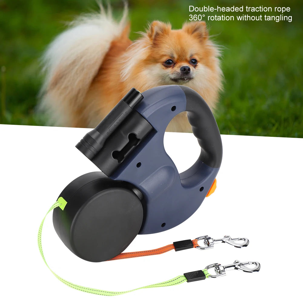 LED Retractable Dog Leash | Automatic Extendable Traction Rope with LED Light