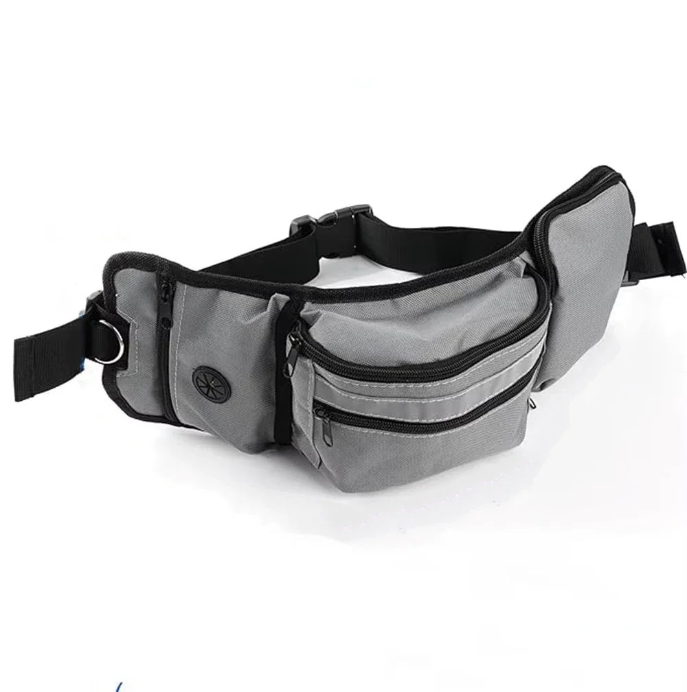 Hands-Free Dog Training Treat Pouch | Walking Waist Bag with Water Cup & Snack Feeder