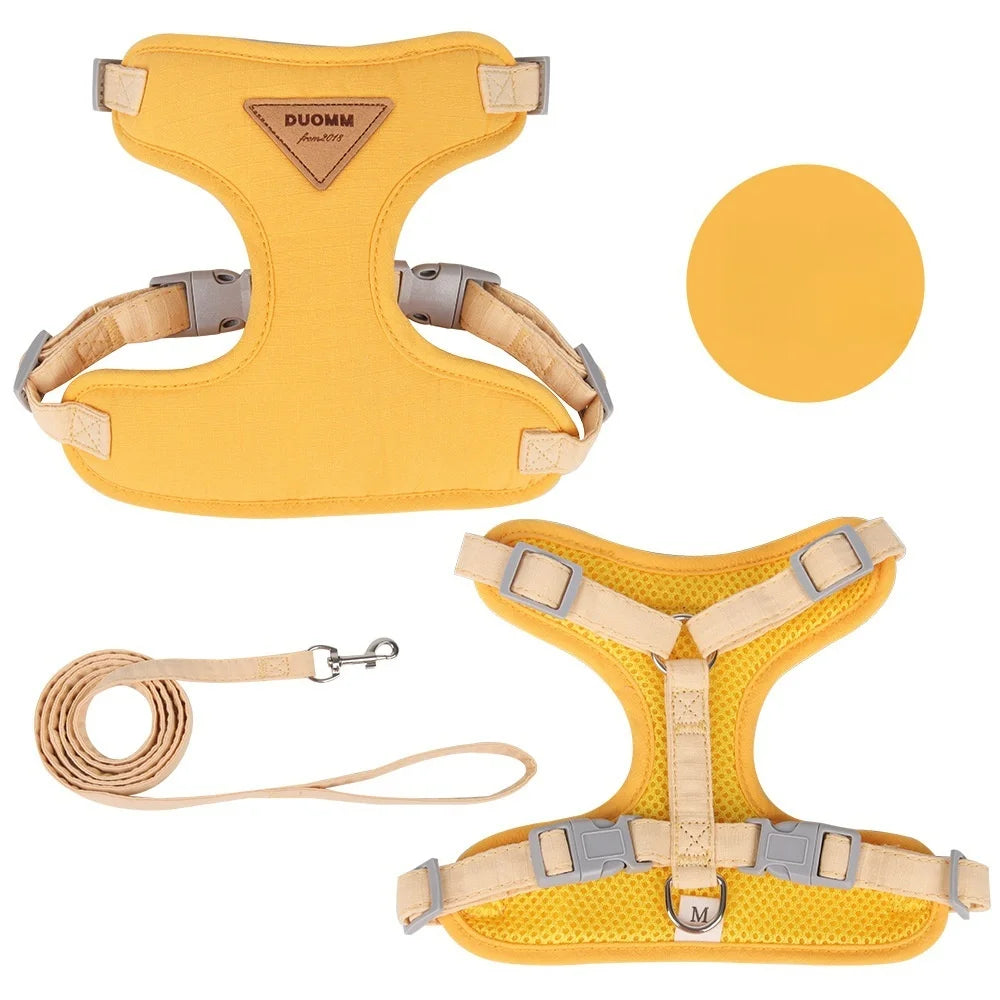 Cat & Puppy Outdoor Harness and Leash Set | Breathable Walking Set for Small Pets